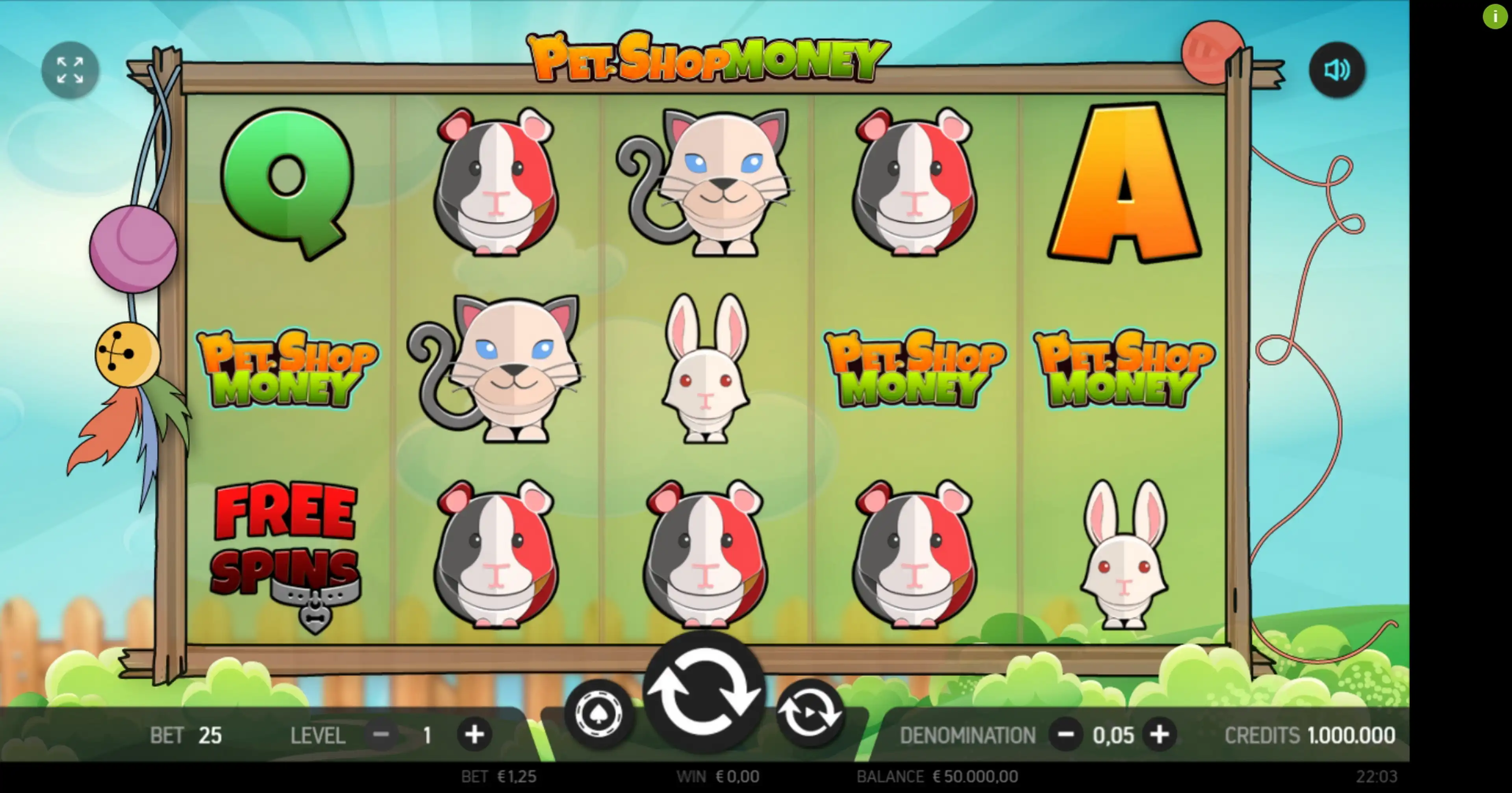 Reels in Pet Shop Money Slot Game by FBM