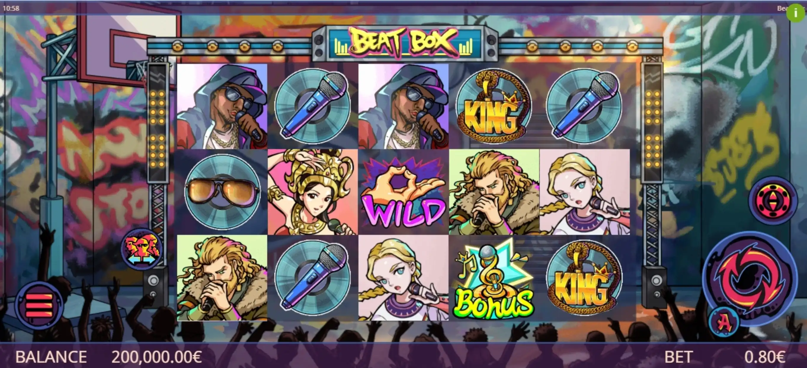 The Beat Box Online Slot Demo Game by Gamatron