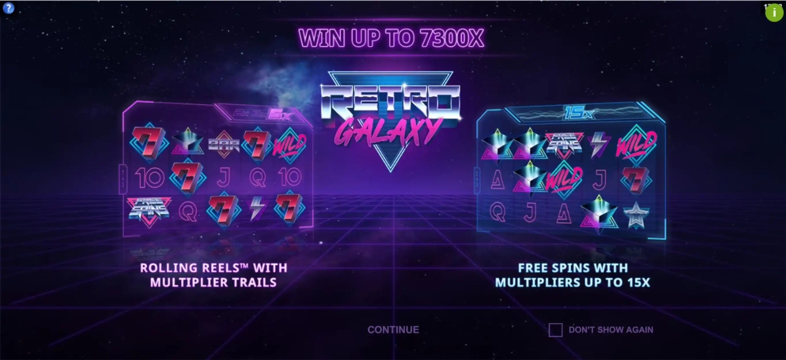 Play Retro Galaxy Free Casino Slot Game by Half Pixel Studio