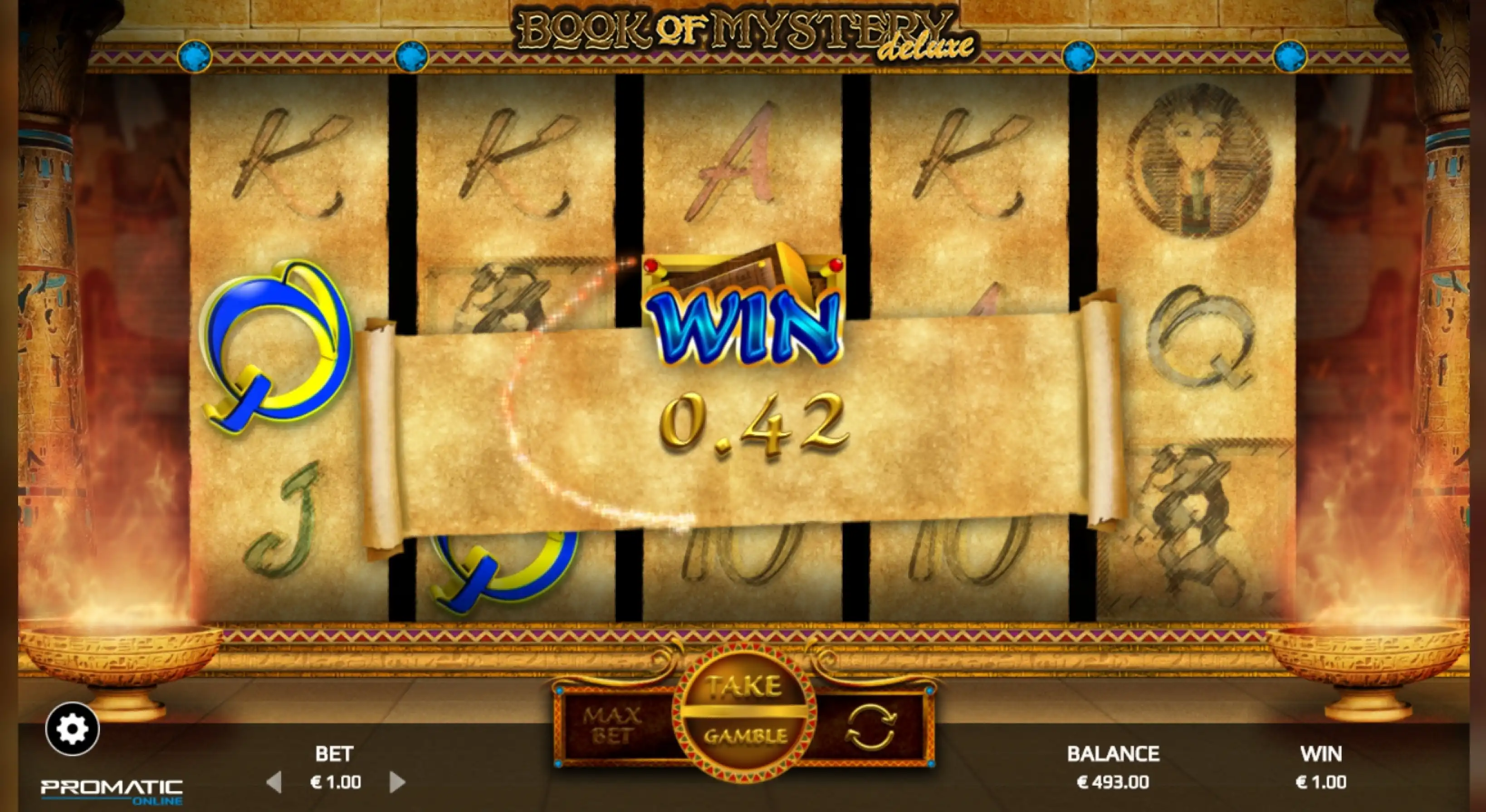 Win Money in Book of Mystery Deluxe Free Slot Game by Promatic Games