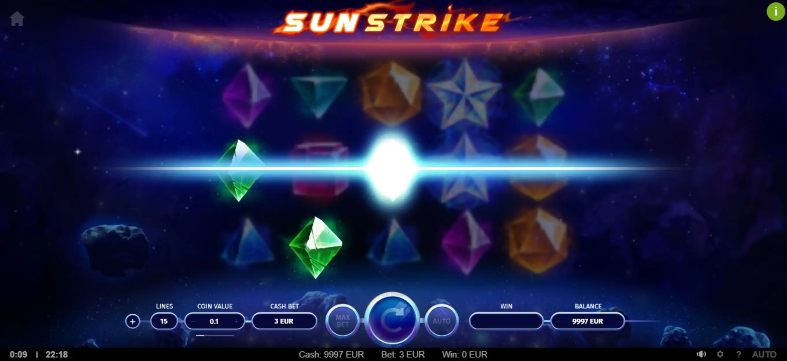 Win Money in SunStrike Free Slot Game by TrueLab Games