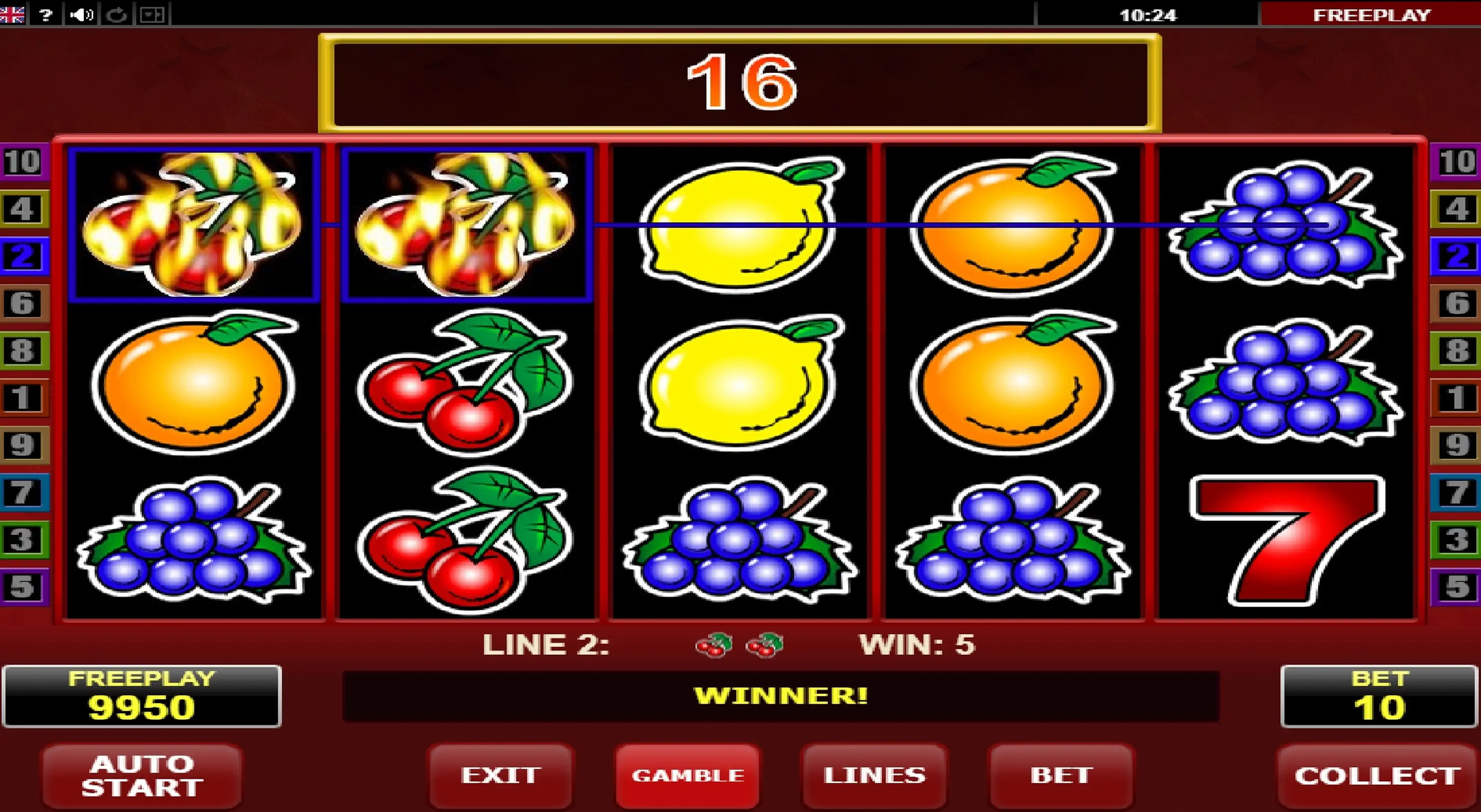 Win Money in Hot Scatter Free Slot Game by Amatic Industries