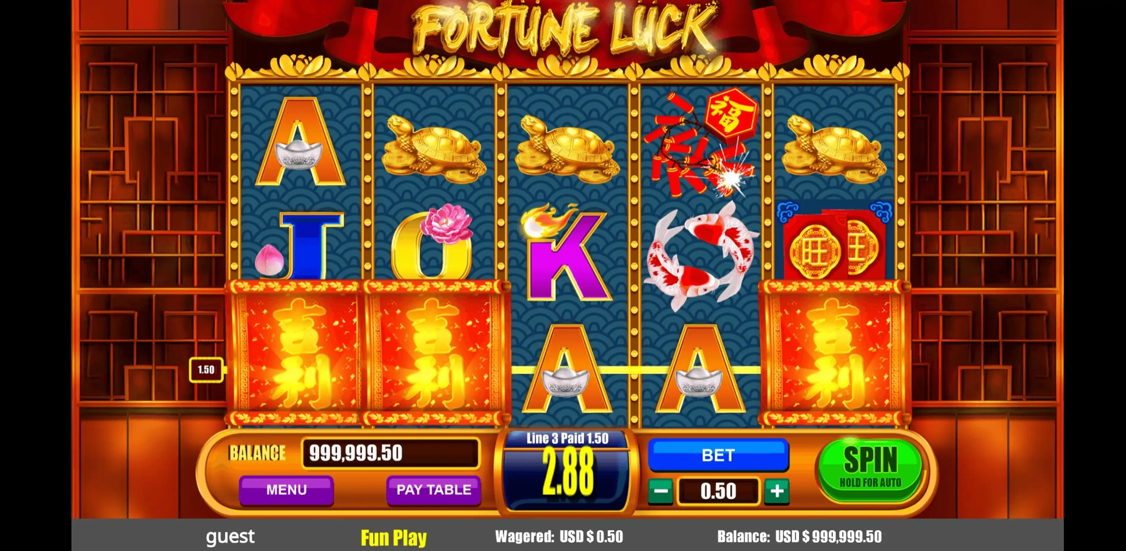 Win Money in Fortune Luck Free Slot Game by August Gaming