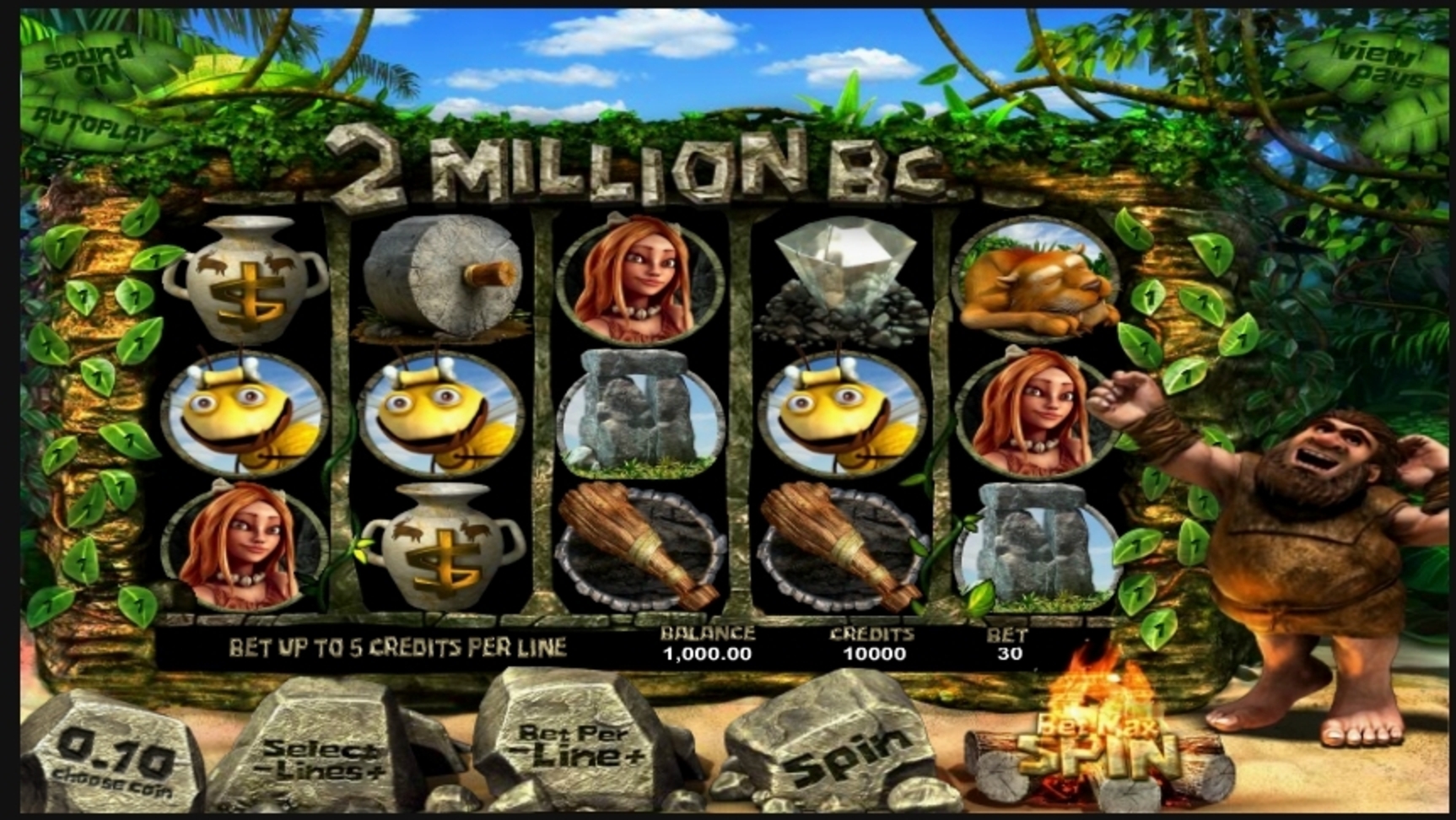 Reels in 2 Million B.C. Slot Game by Betsoft