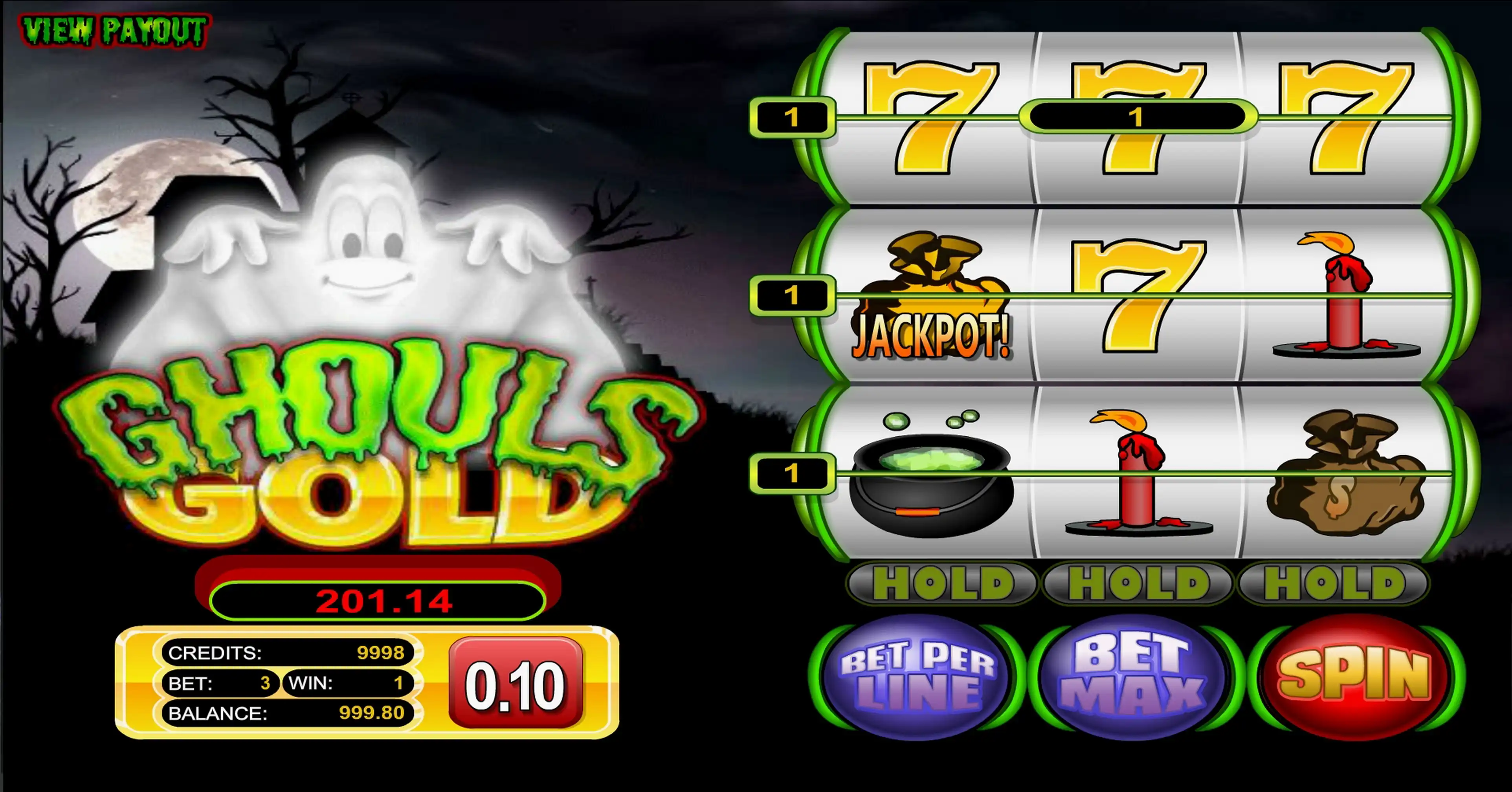 Win Money in Ghouls Gold Free Slot Game by Betsoft