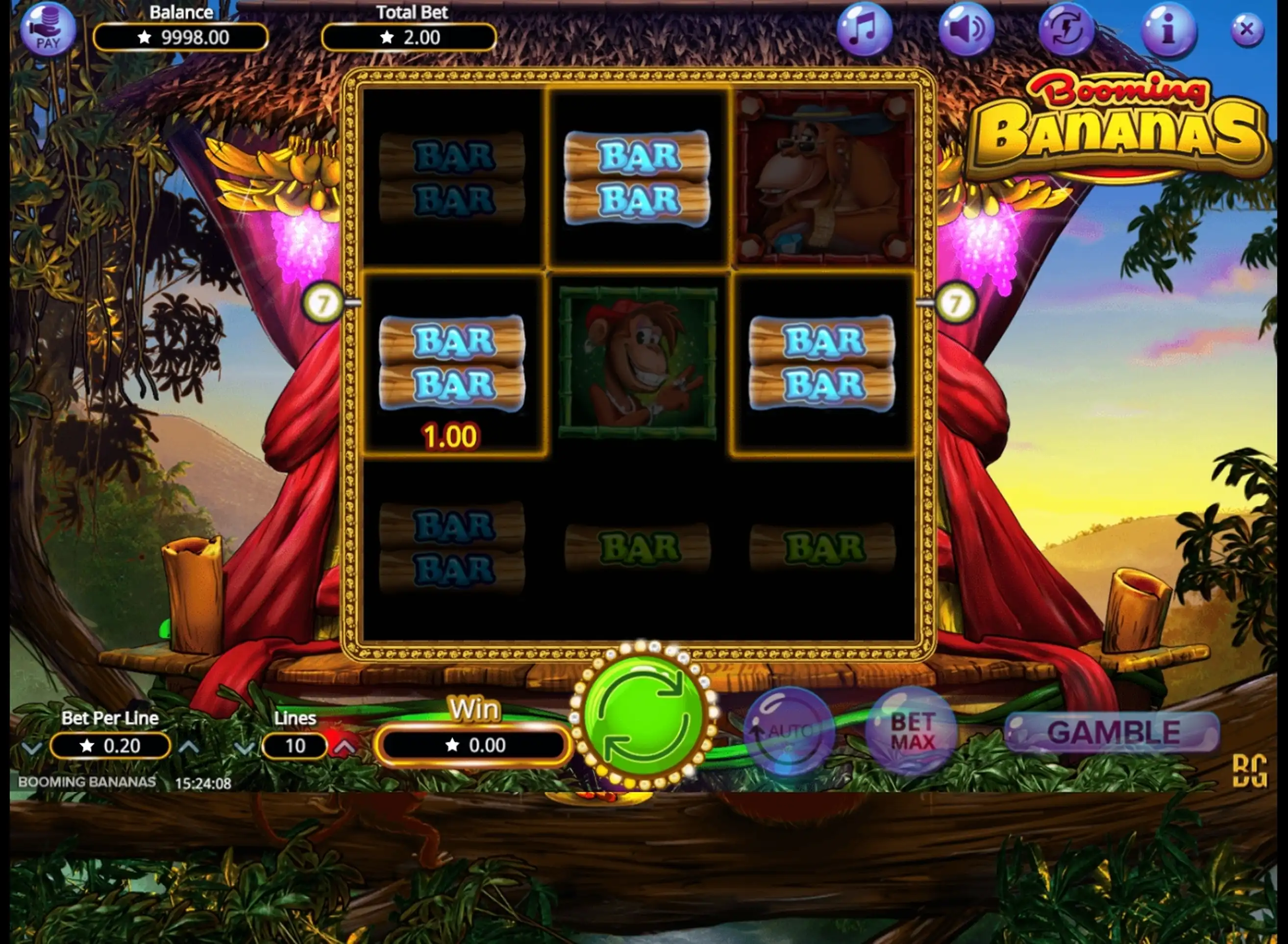 Win Money in Booming Bananas Free Slot Game by Booming Games