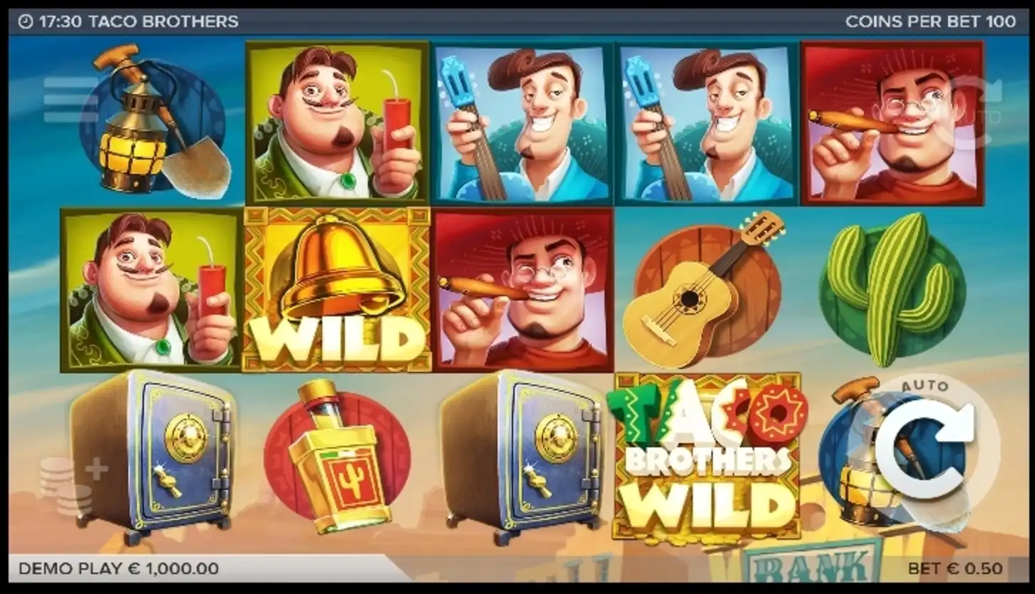 Reels in Taco Brothers Slot Game by ELK Studios