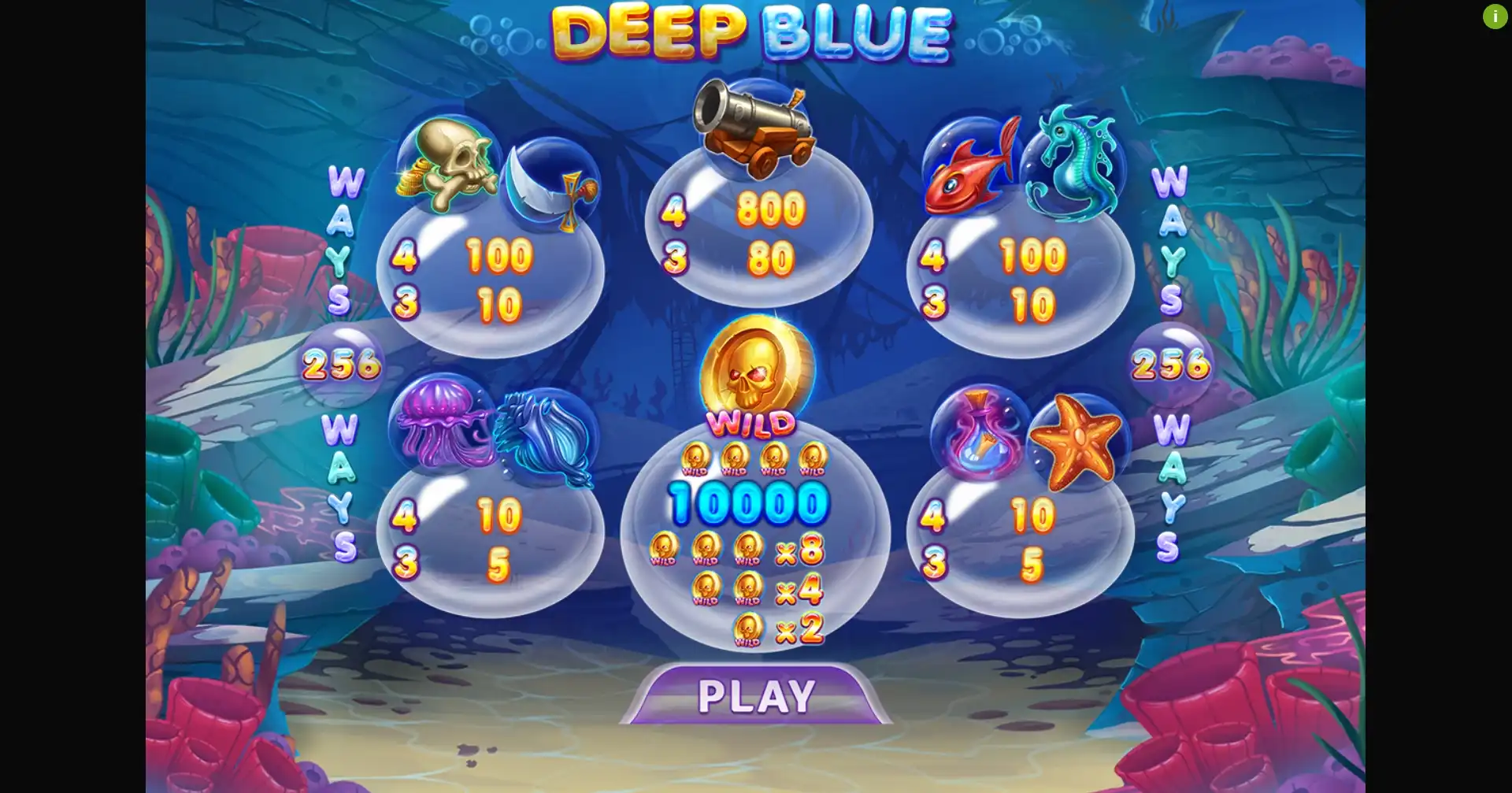 Play Deep Blue Jackbomb Free Casino Slot Game by Felix Gaming