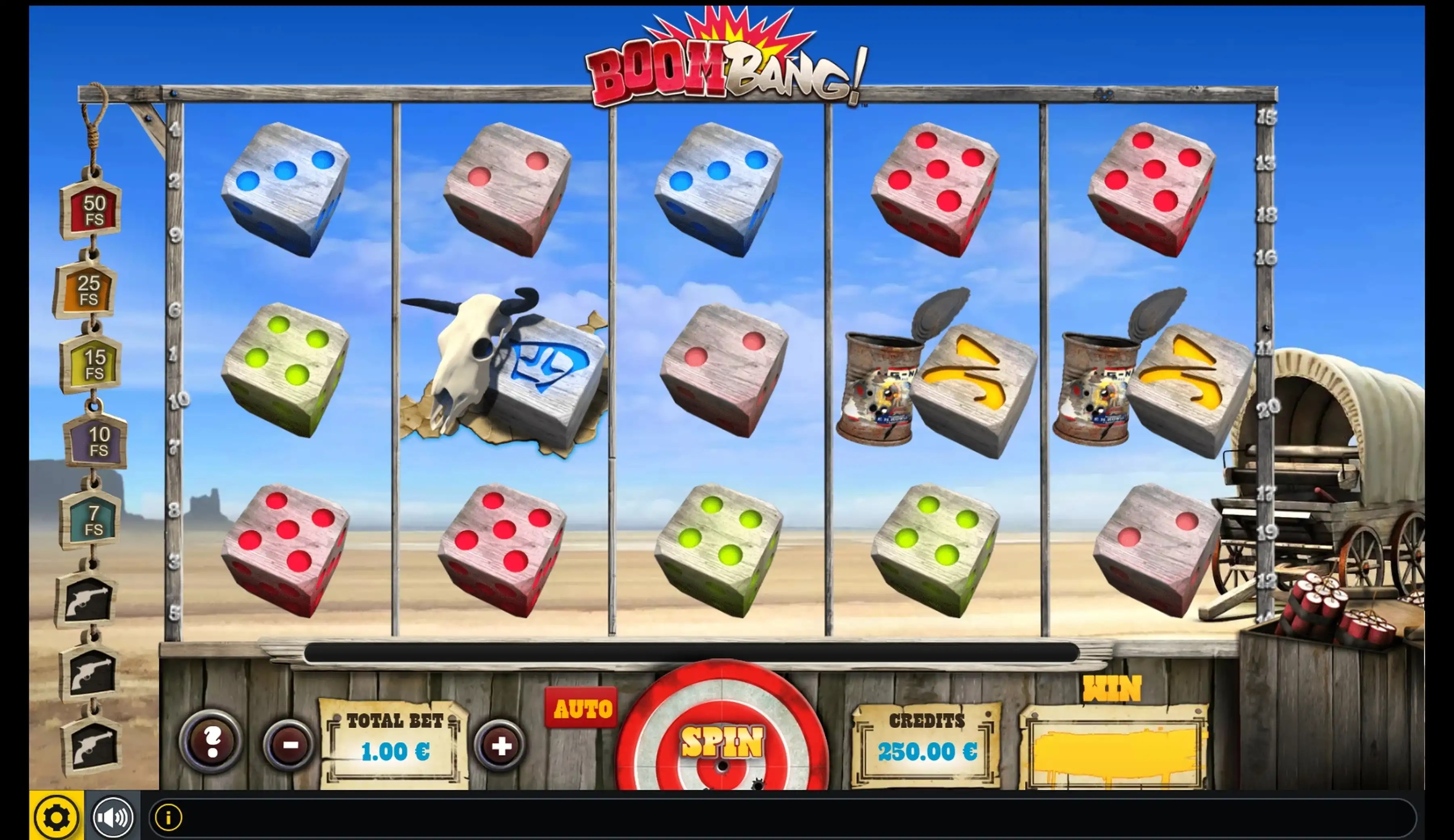 Reels in Boom Bang Slot Game by GAMING1