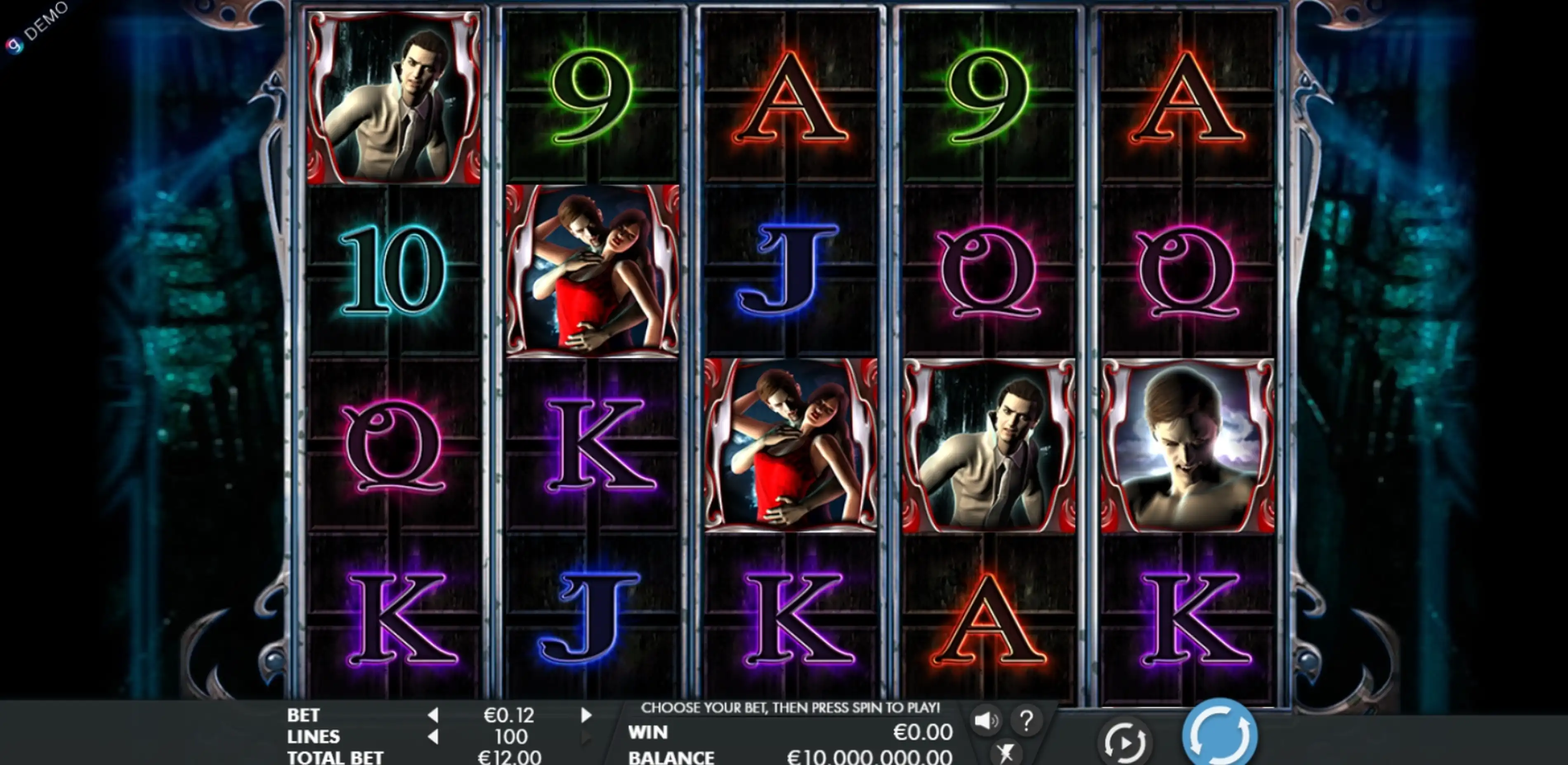 Reels in Bloodlines Slot Game by Genesis Gaming