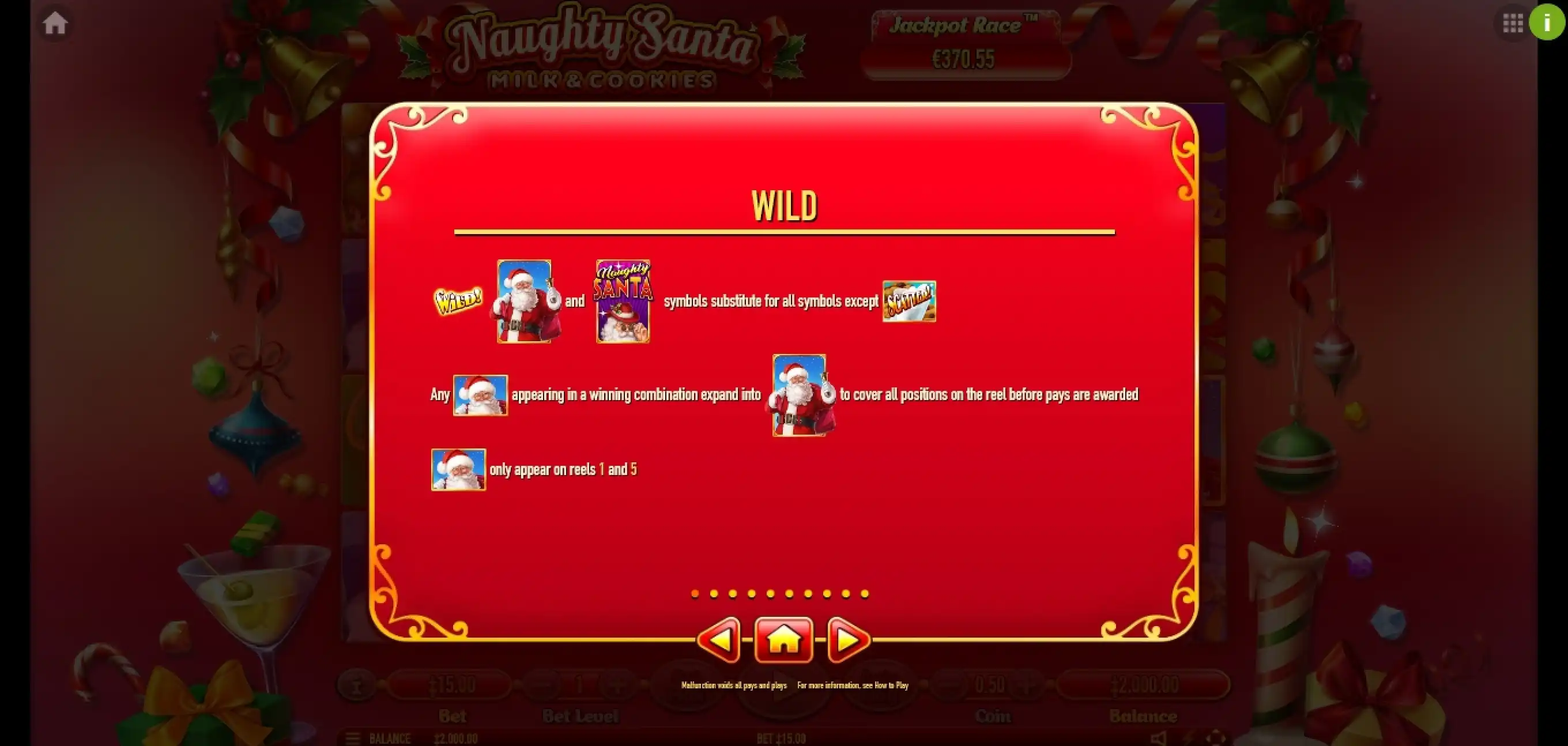 Info of Naughty Santa Slot Game by Habanero