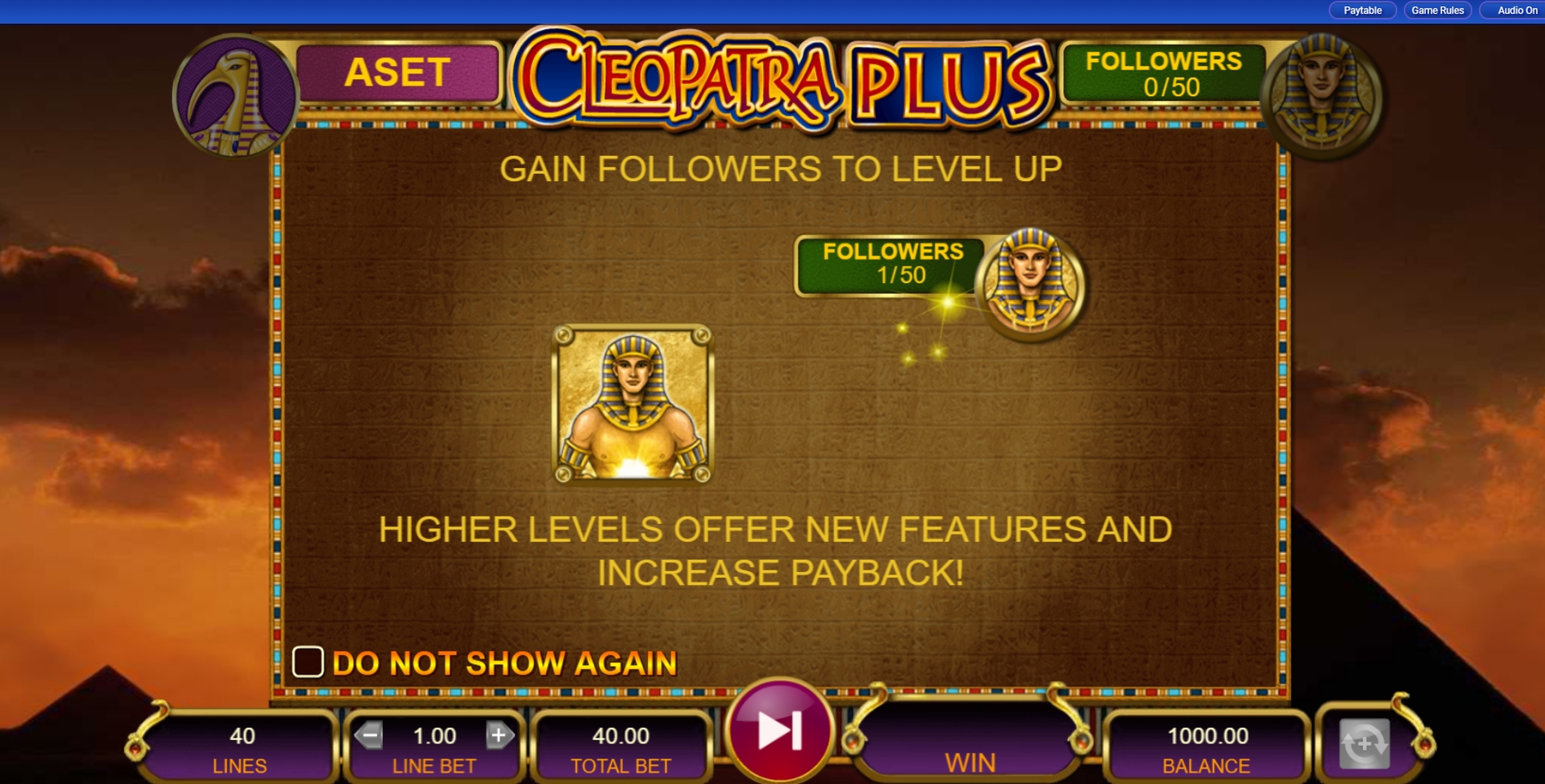 Play Cleopatra PLUS Free Casino Slot Game by IGT