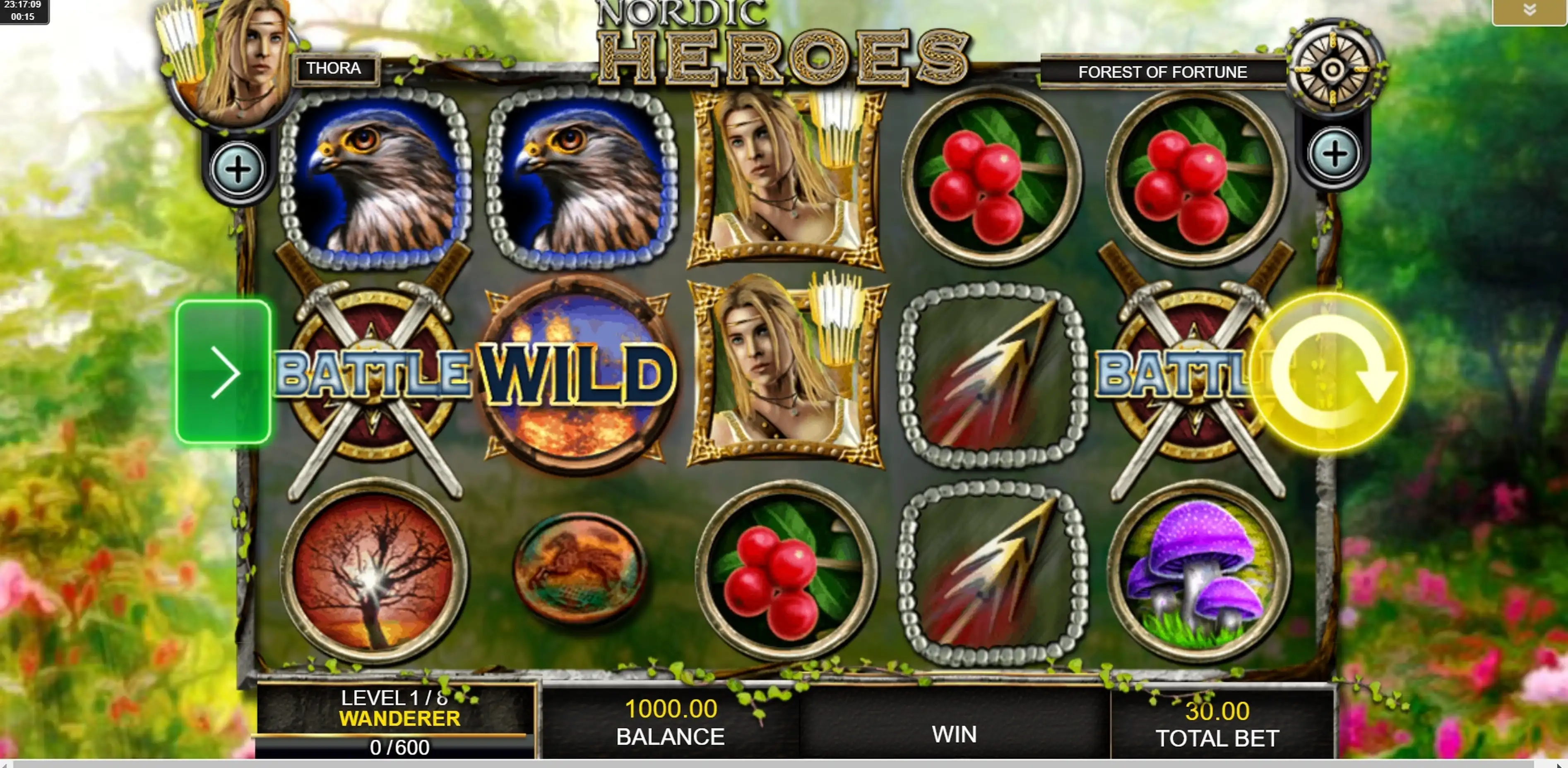 Reels in Nordic Heroes Slot Game by IGT