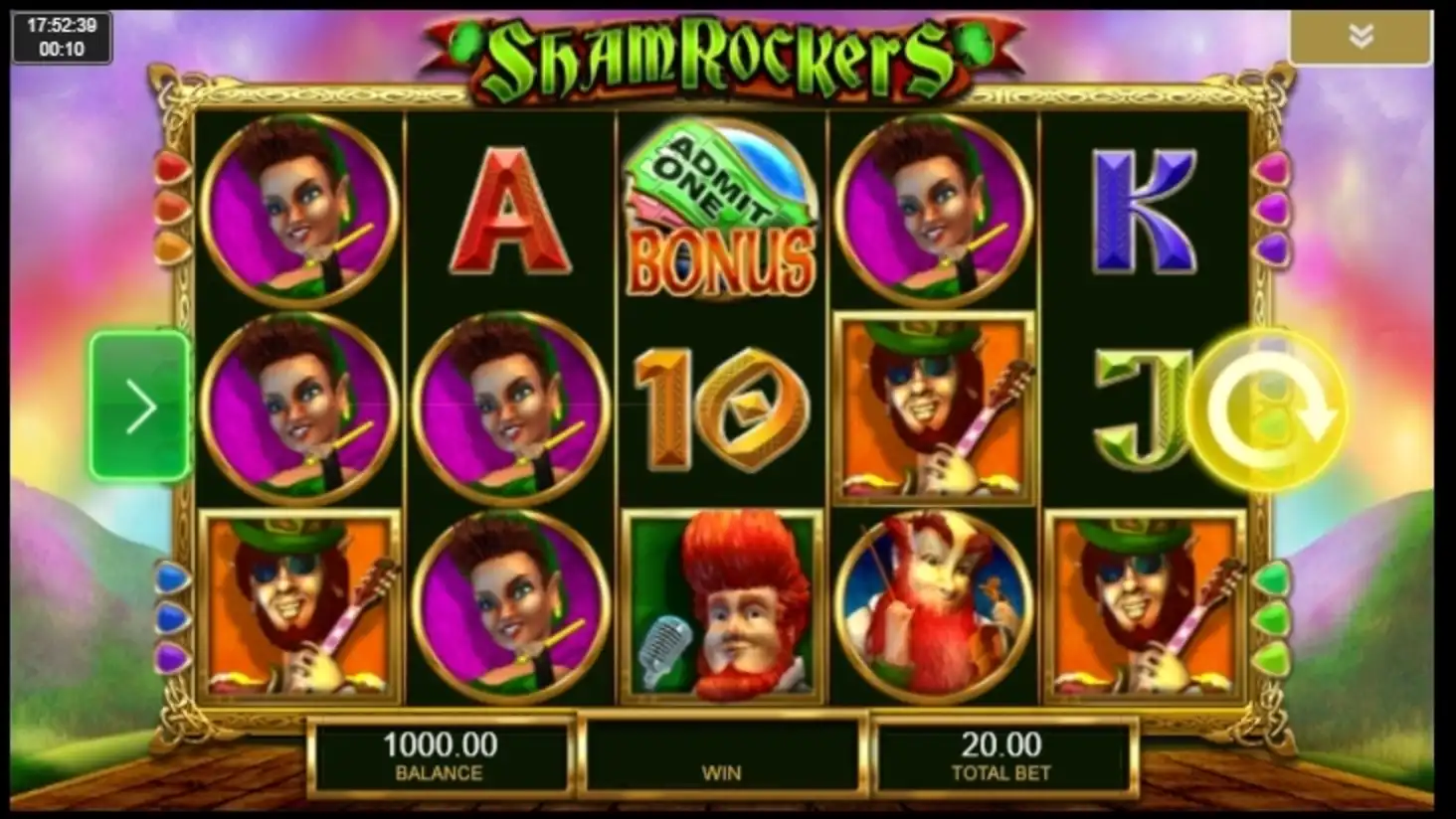 Reels in Shamrockers Eire to Rock Slot Game by IGT