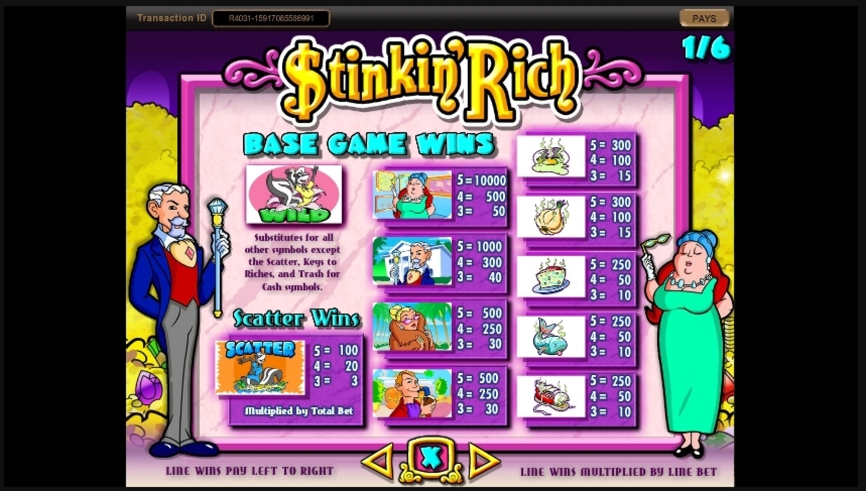 Info of Stinkin Rich Slot Game by IGT