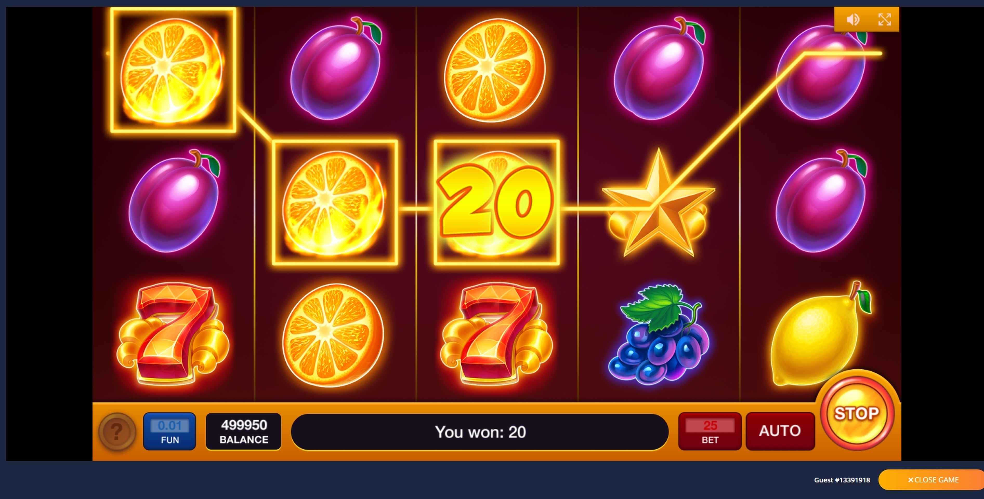 Win Money in Blazing Fruits Free Slot Game by Inbet Games