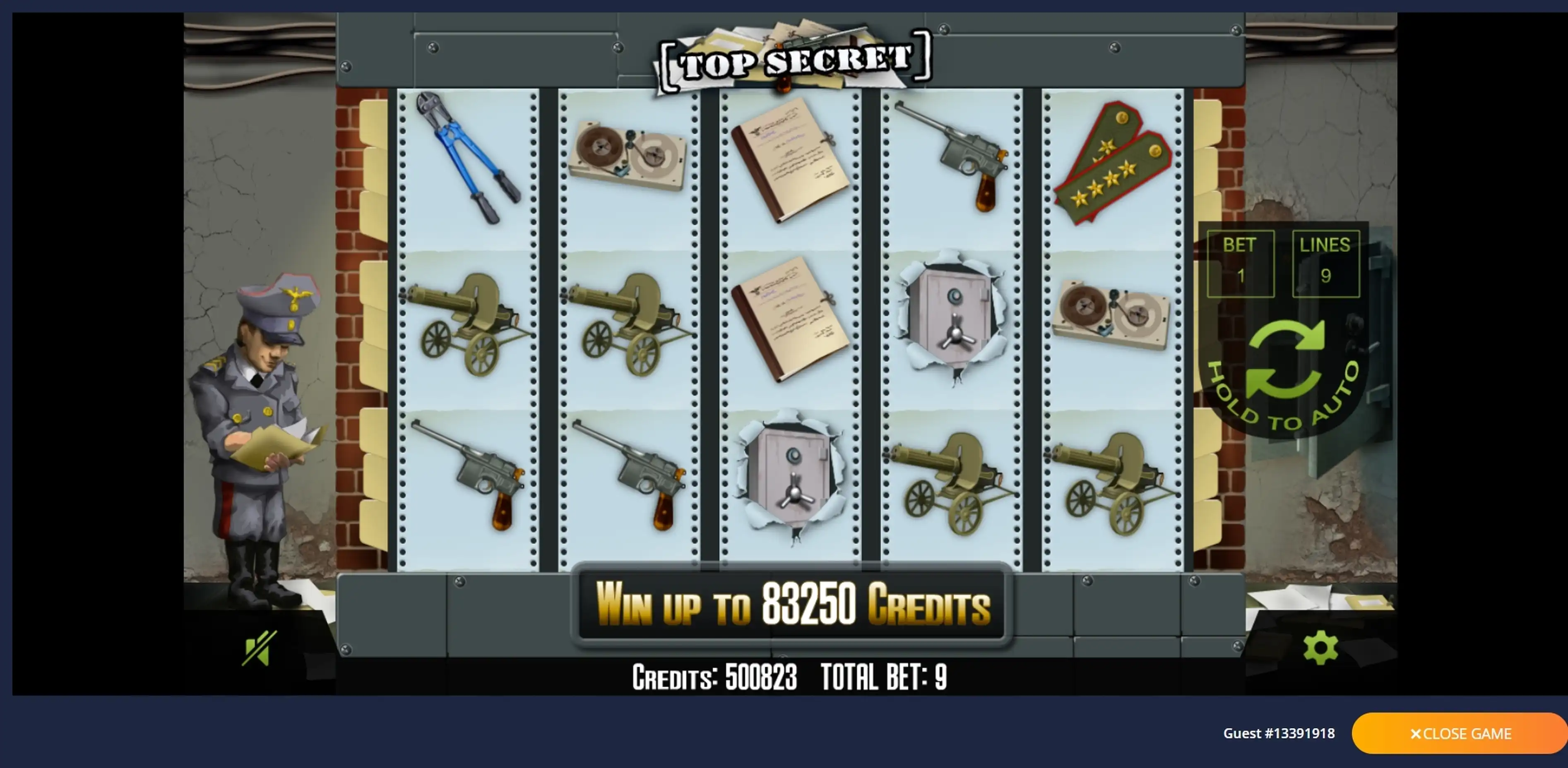 Reels in Top Secret Slot Game by Inbet Games