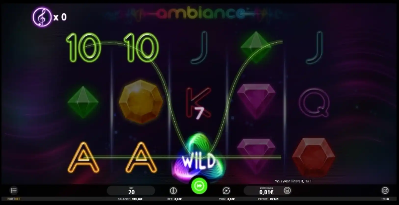 Win Money in Ambiance Free Slot Game by iSoftBet