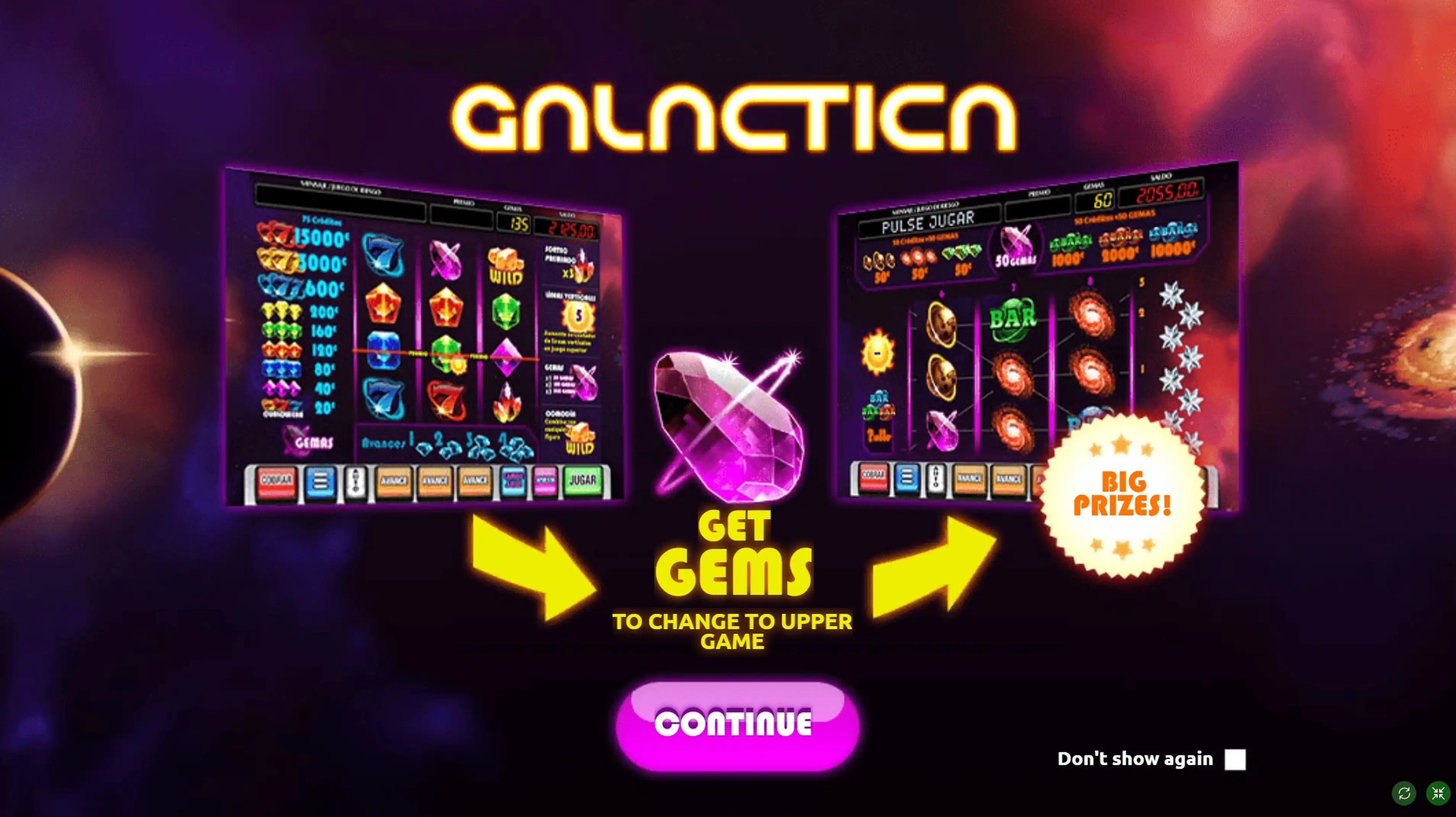 Play Galactica Free Casino Slot Game by MGA