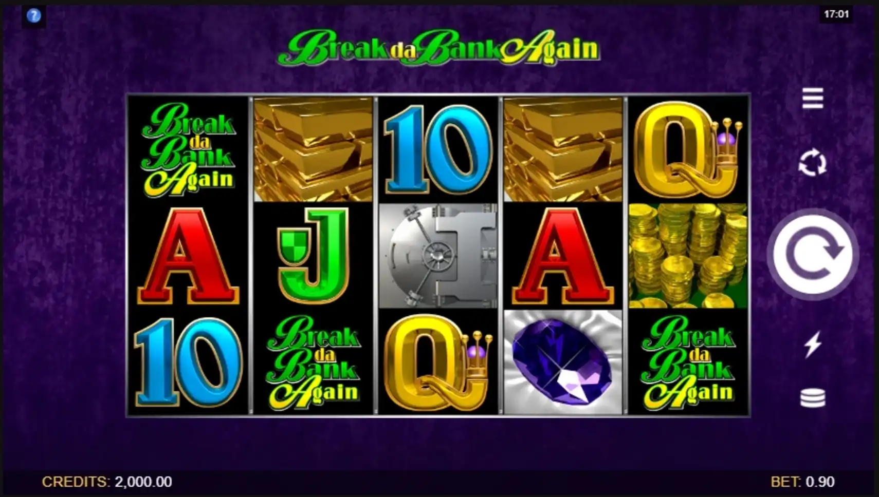 Reels in Break da Bank Again Slot Game by Microgaming