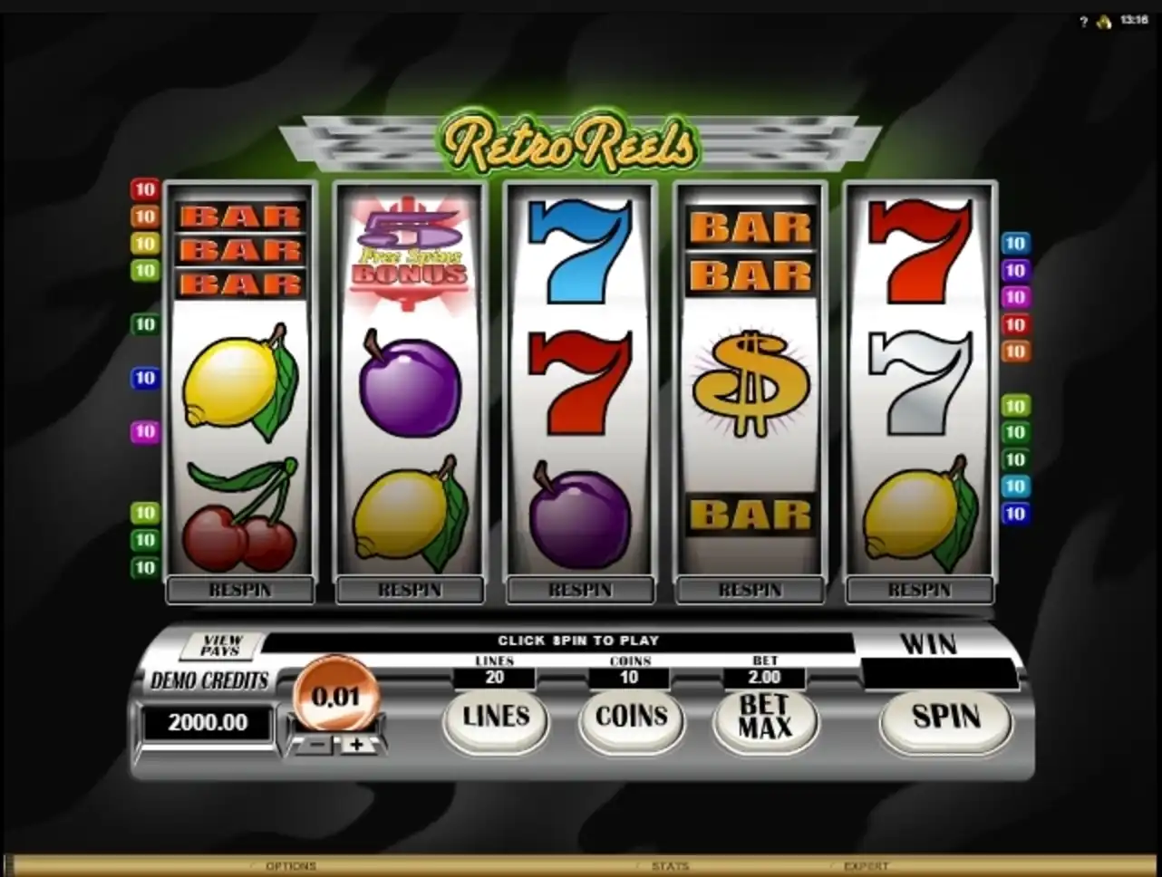 Reels in Retro Reels Slot Game by Microgaming