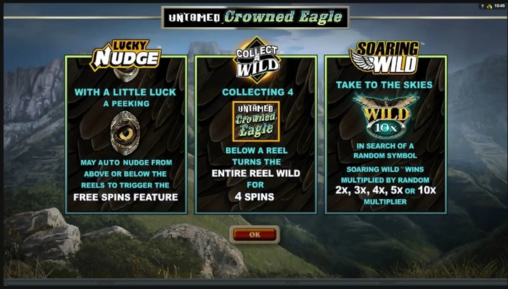 Play Untamed Crowned Eagle Free Casino Slot Game by Microgaming