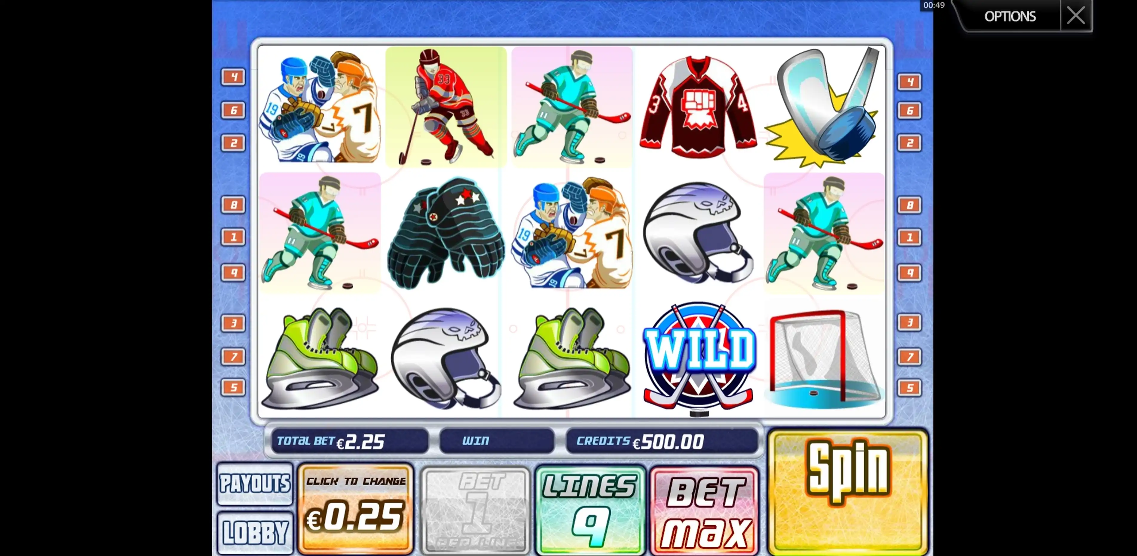 Reels in SlapShot Slot Game by Multislot