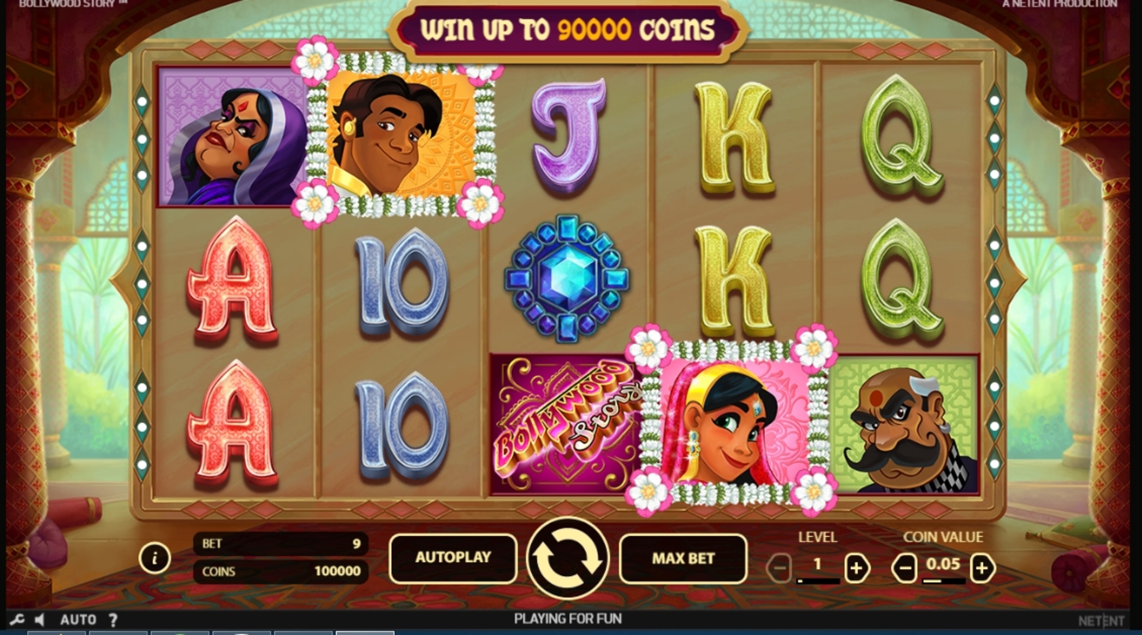 Reels in Bollywood Story Slot Game by NetEnt