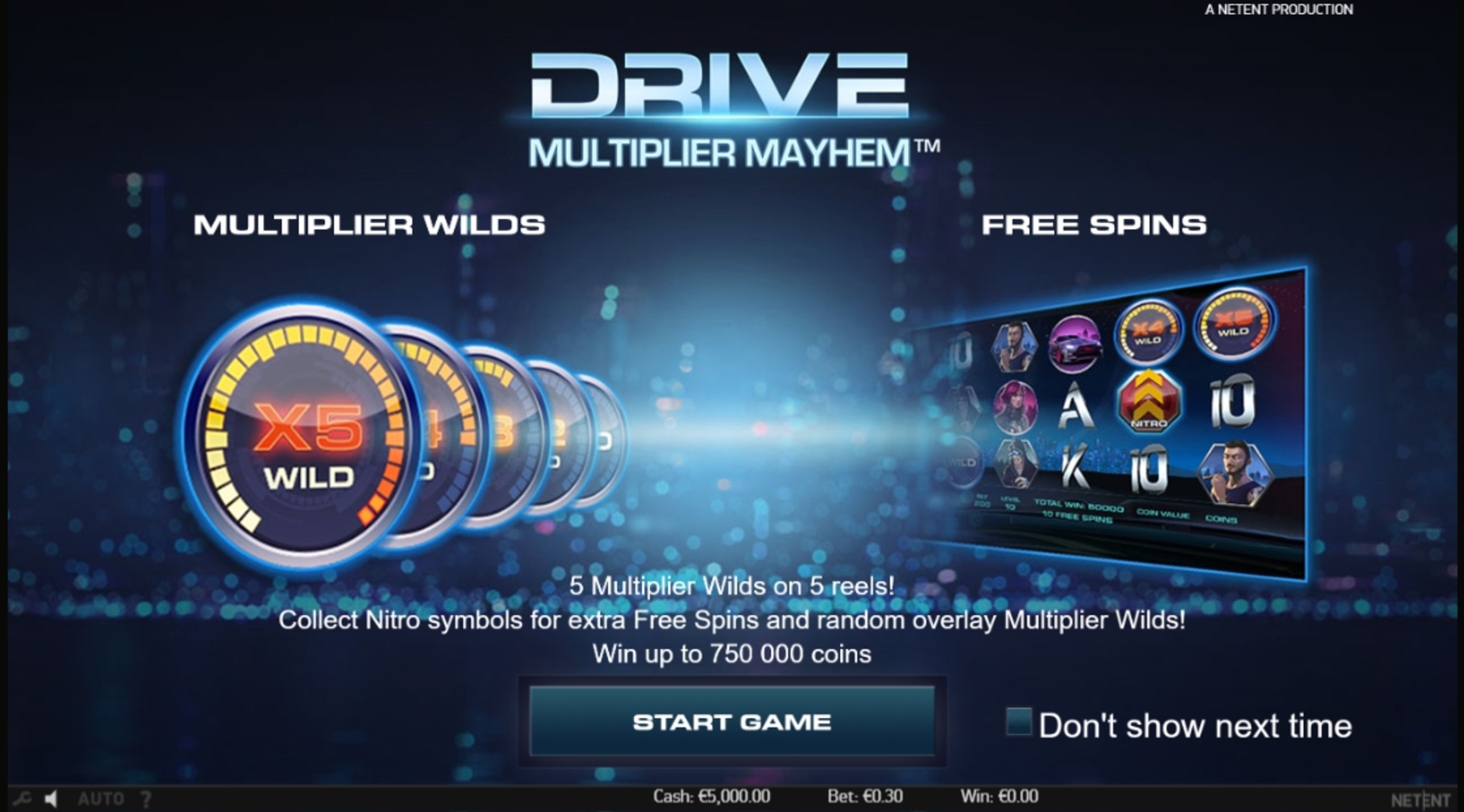 Play Drive Multiplier Mayhem Free Casino Slot Game by NetEnt