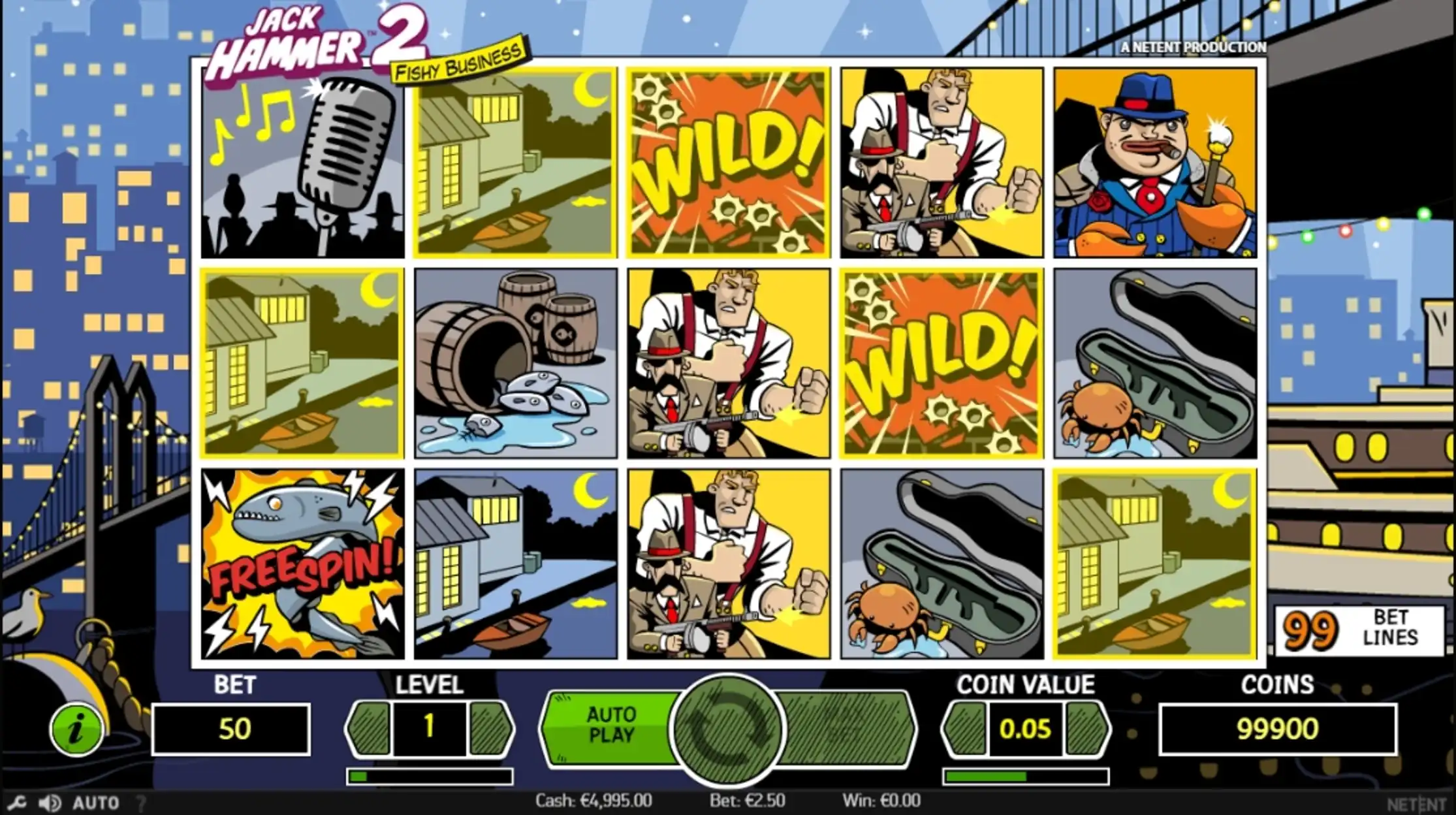 Win Money in Jack Hammer 2 Free Slot Game by NetEnt