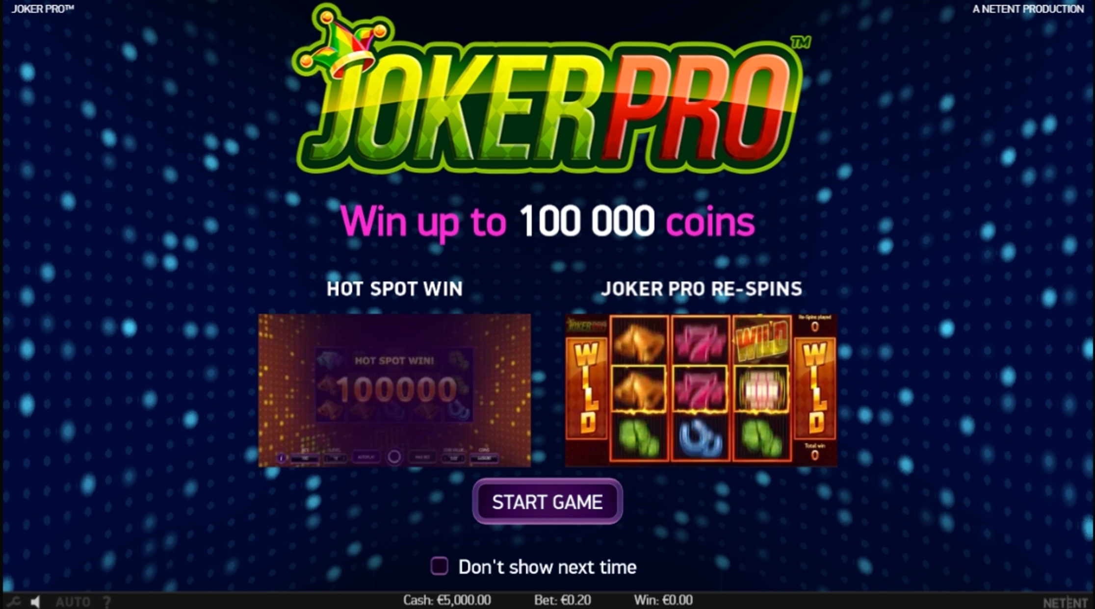 Play Joker Pro Free Casino Slot Game by NetEnt
