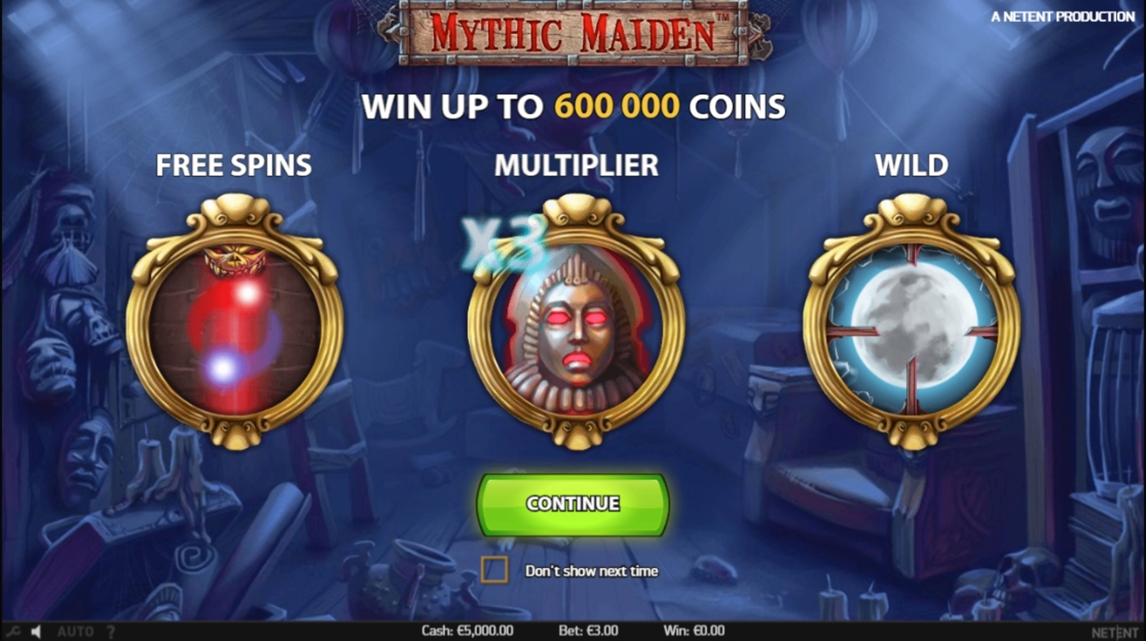 Play Mythic Maiden Free Casino Slot Game by NetEnt