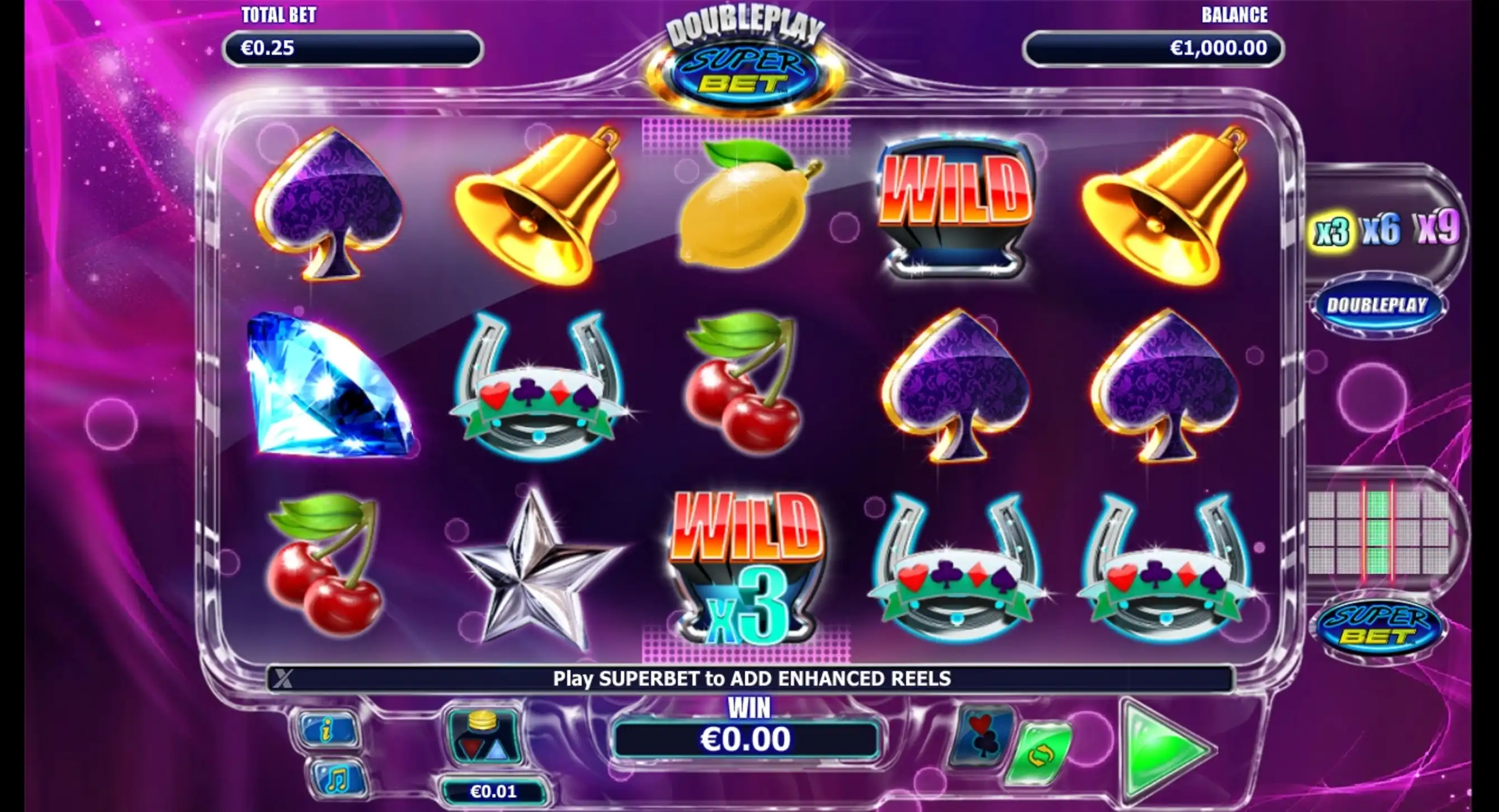 Reels in Double Play SuperBet Slot Game by NextGen Gaming