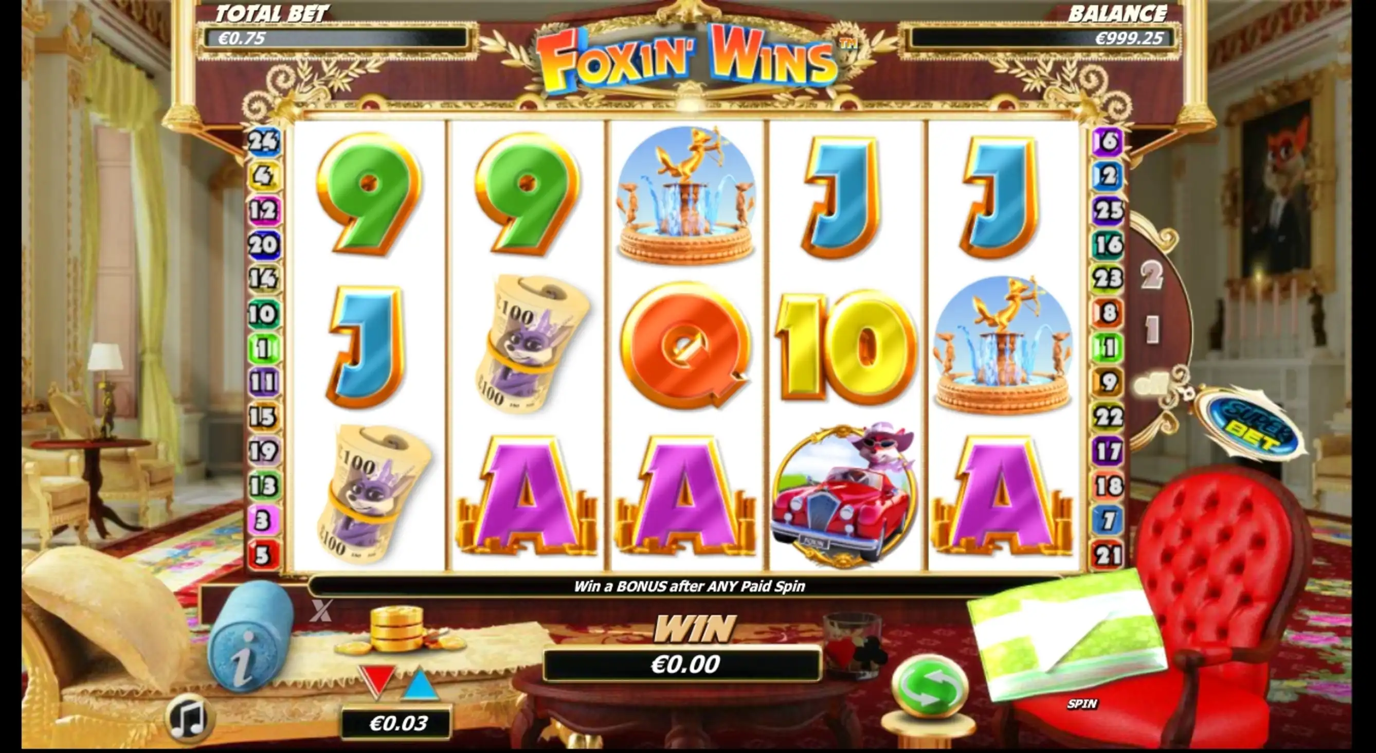 Reels in Foxin' Wins Again Slot Game by NextGen Gaming