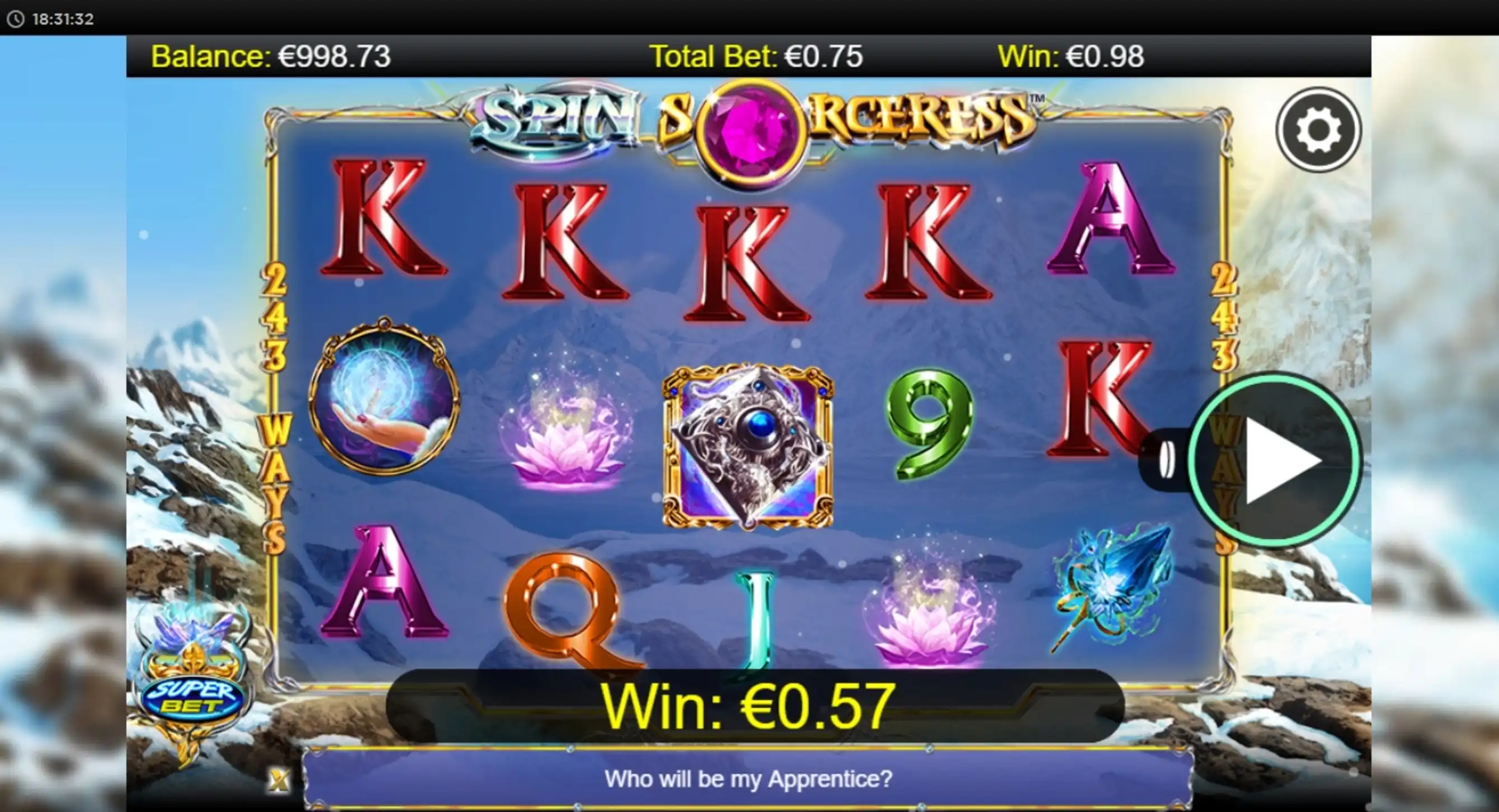 Win Money in Spin Sorceress Free Slot Game by NextGen Gaming