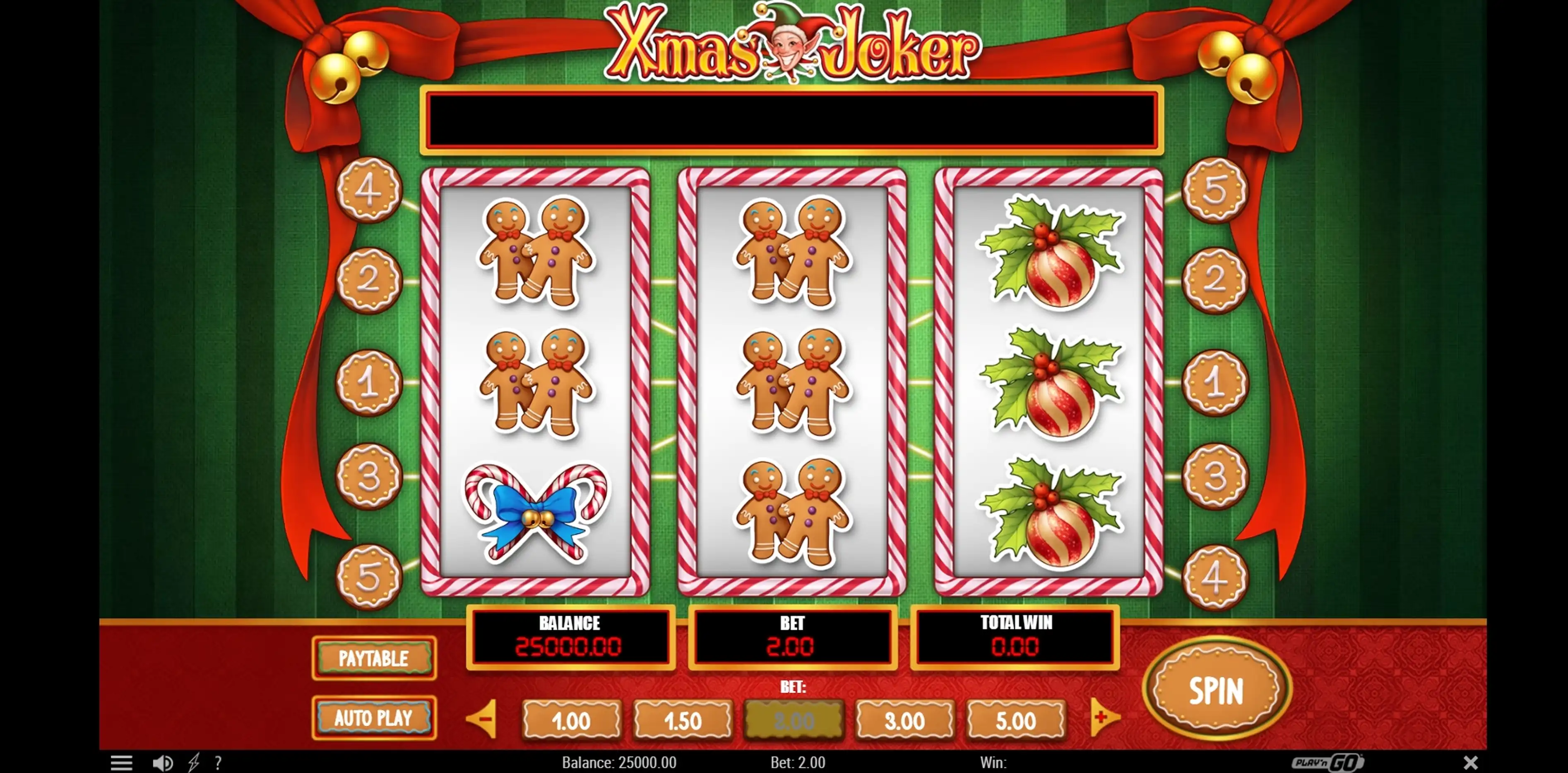 Reels in Xmas Joker Slot Game by Playn GO