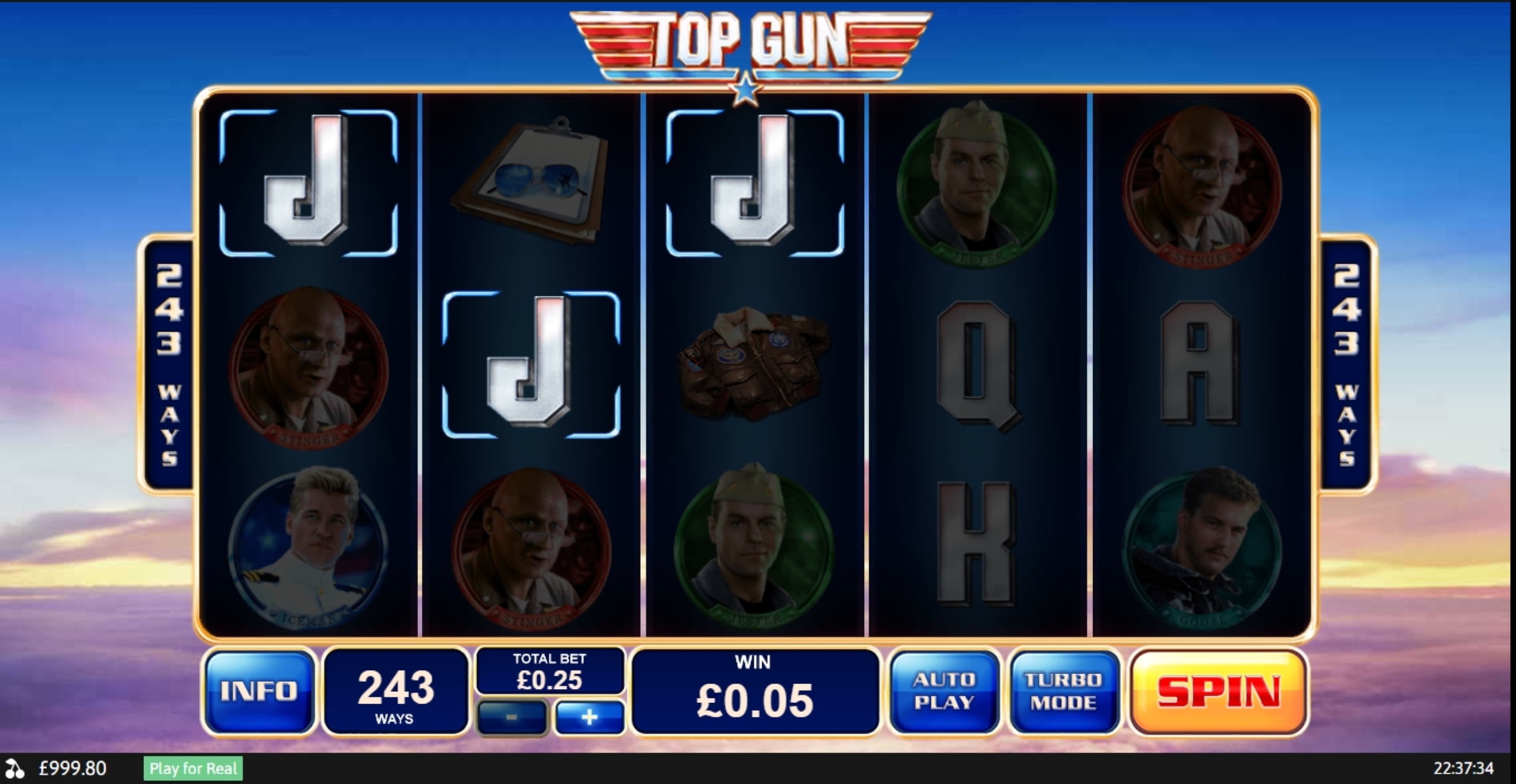 Win Money in Top Gun Free Slot Game by Playtech