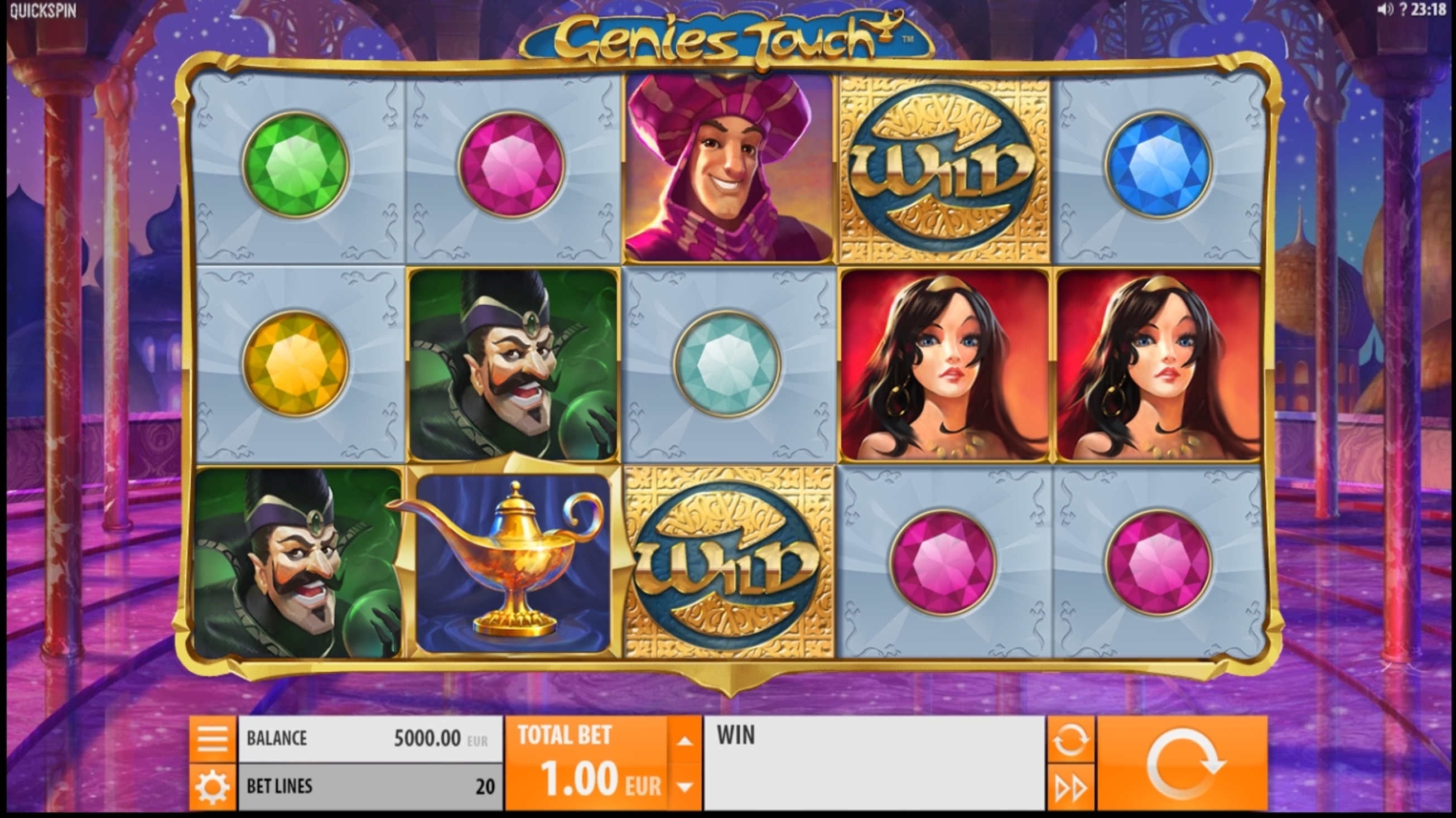 Reels in Genies Touch Slot Game by Quickspin