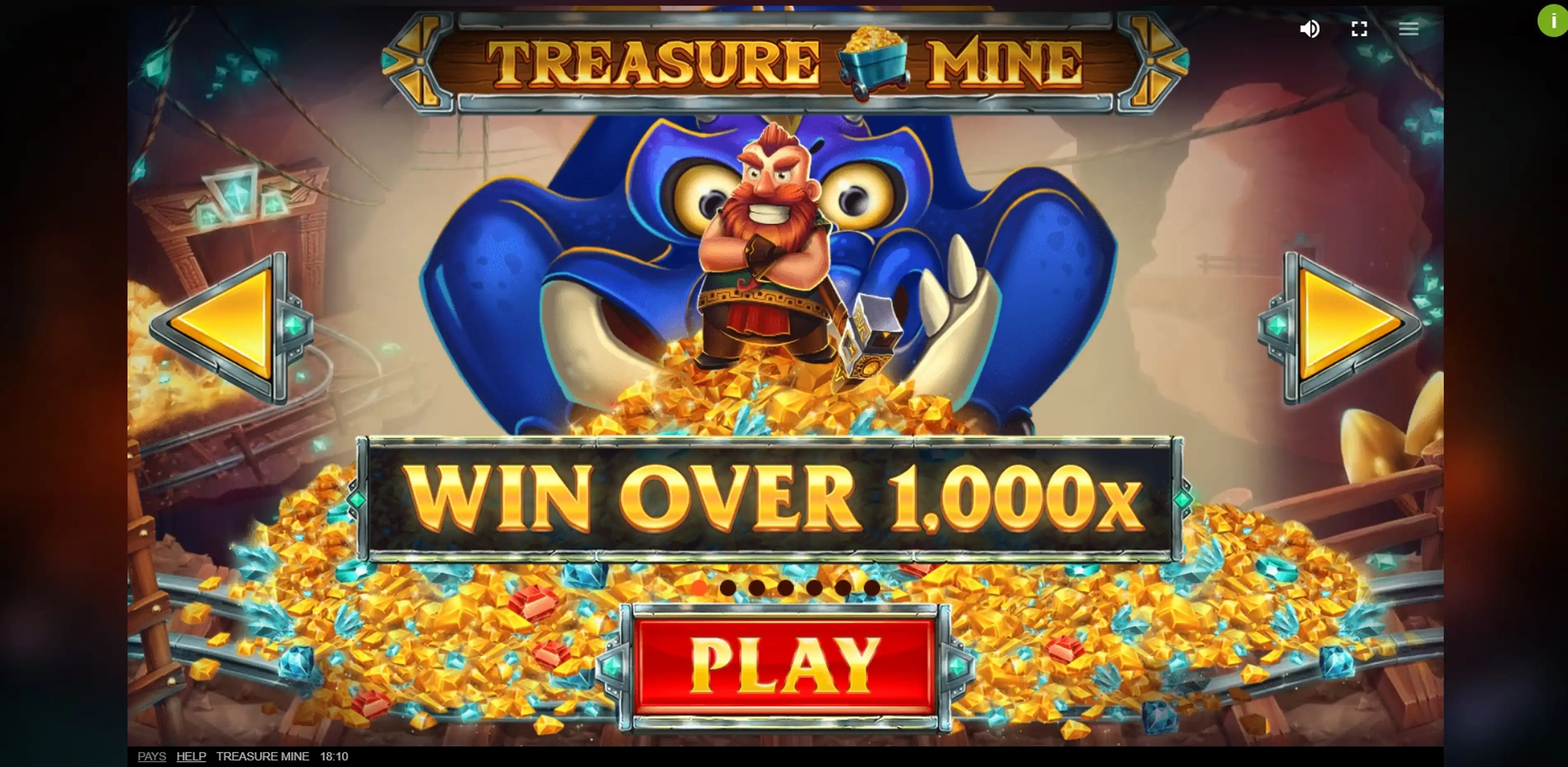 Play Treasure Mine Free Casino Slot Game by Red Tiger Gaming