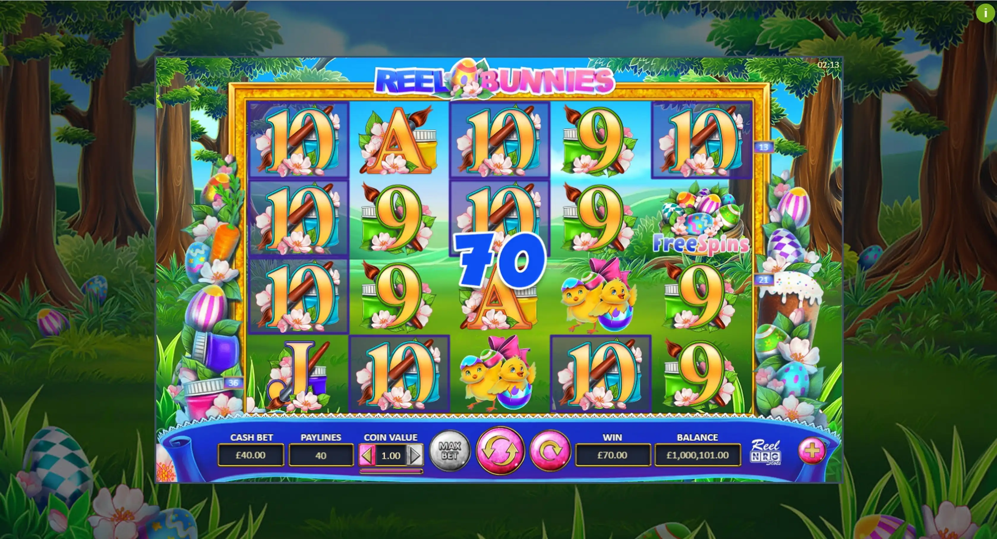 Win Money in Reel Bunnies Free Slot Game by ReelNRG Gaming