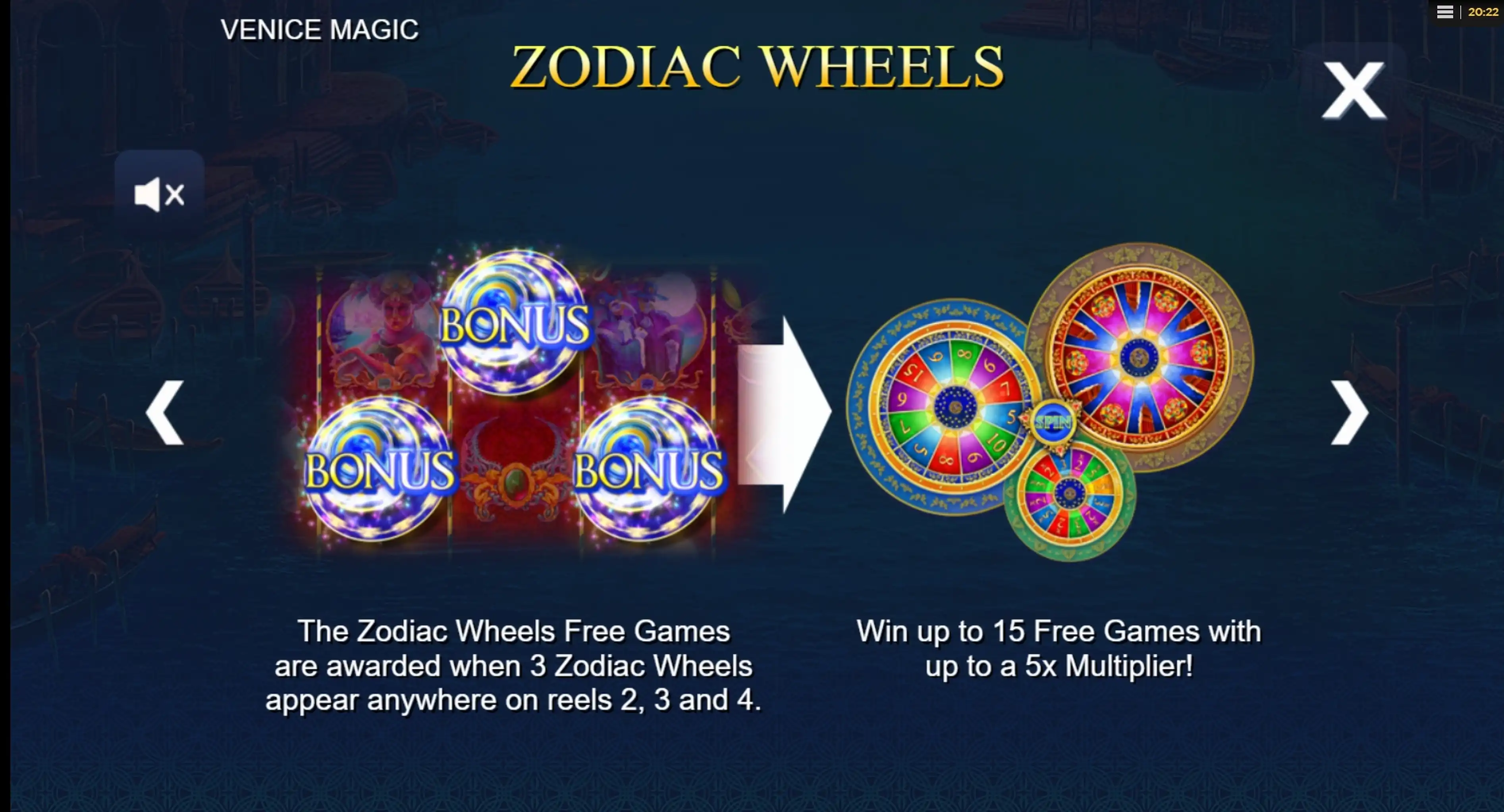 Info of Venice Magic Slot Game by Side City Studios