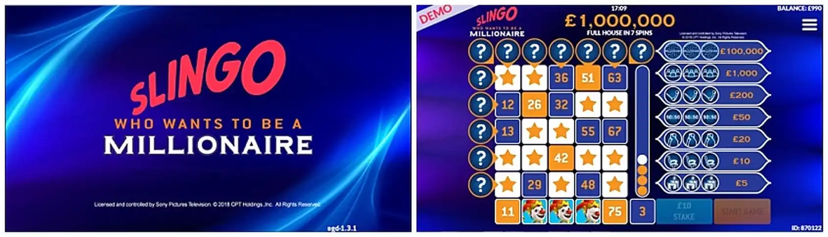 Slingo Who Wants to be a Millionaire