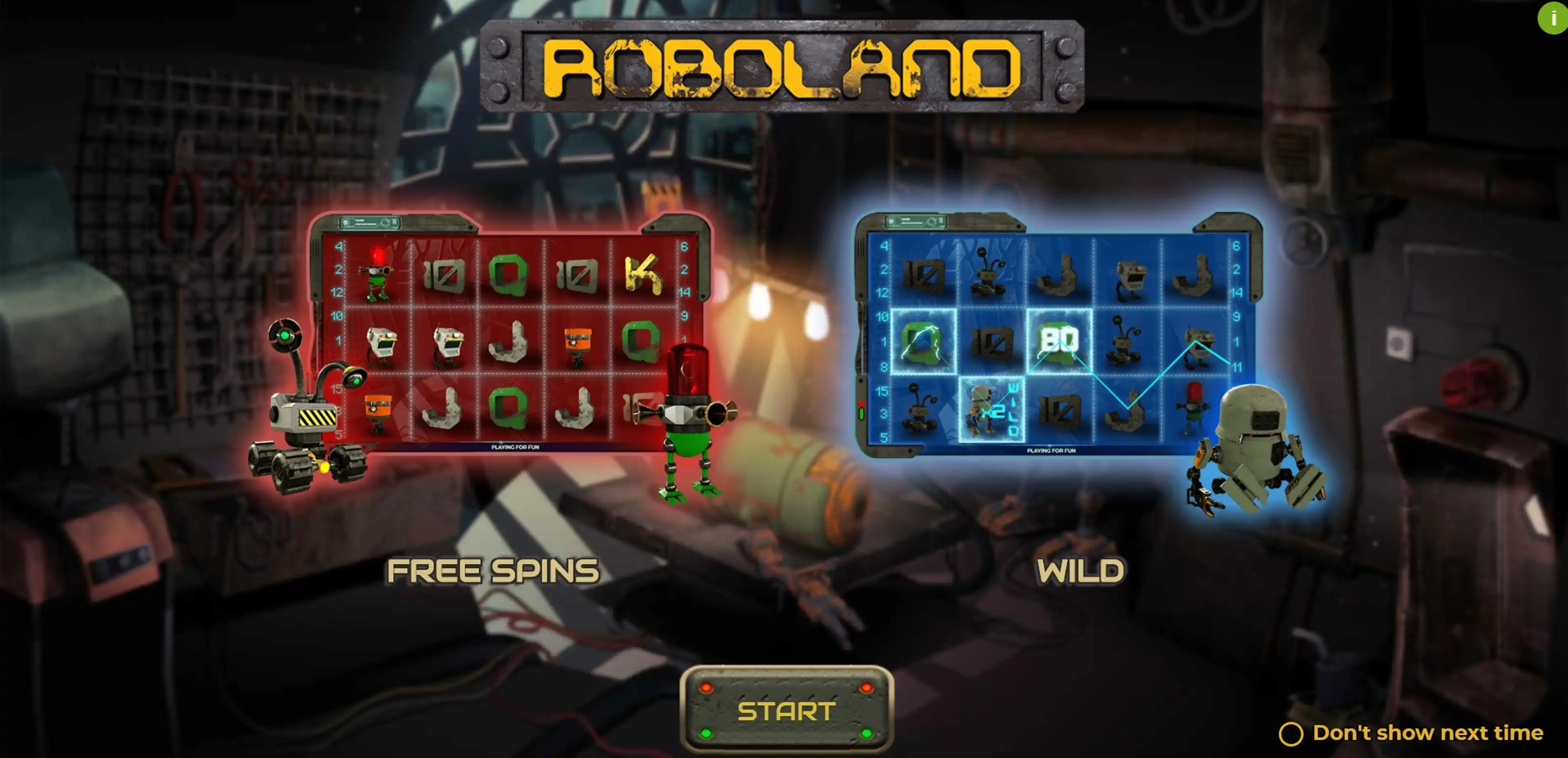 Play Roboland Free Casino Slot Game by Spinmatic