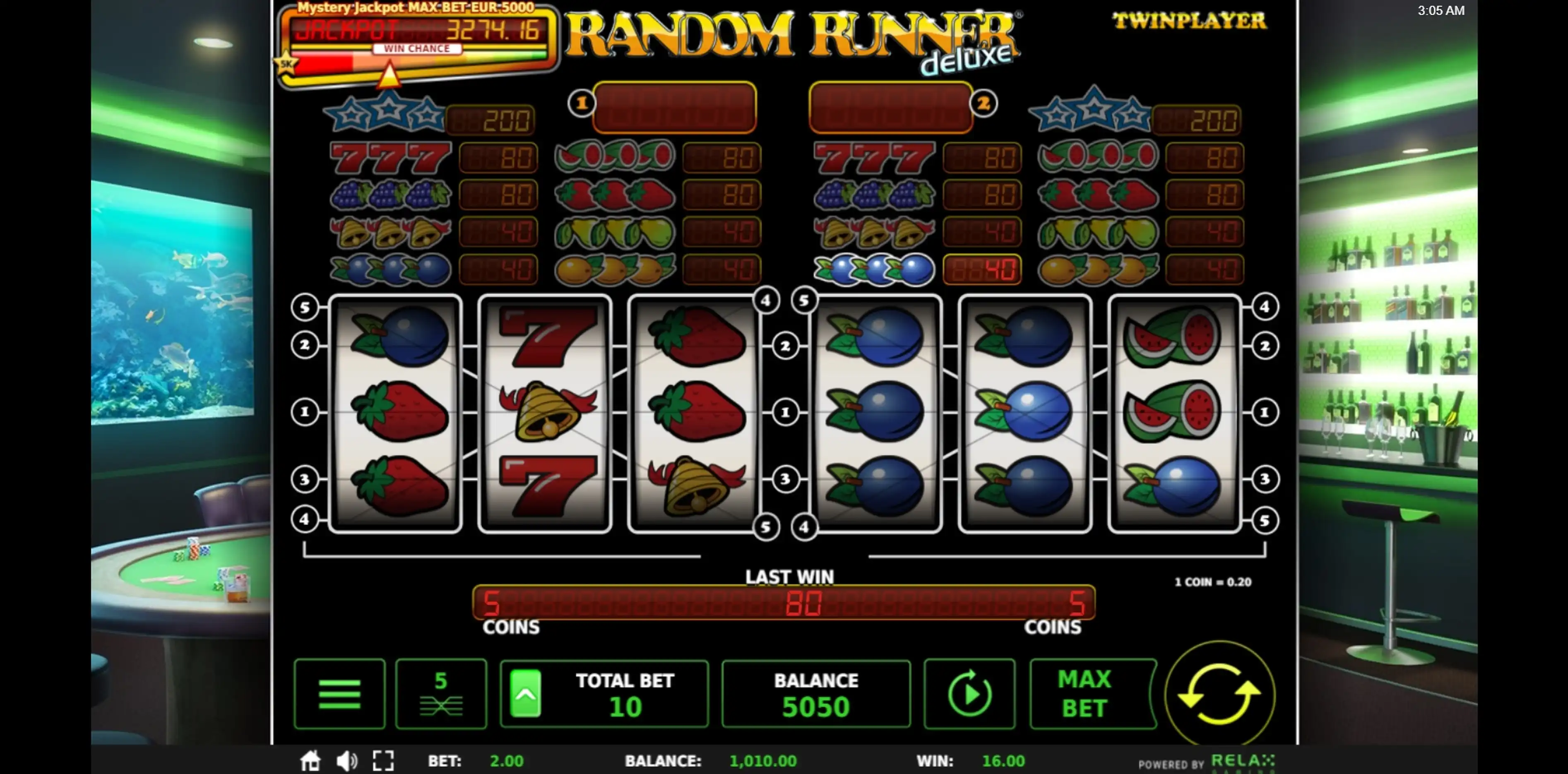 Win Money in Random Runner Free Slot Game by Stakelogic