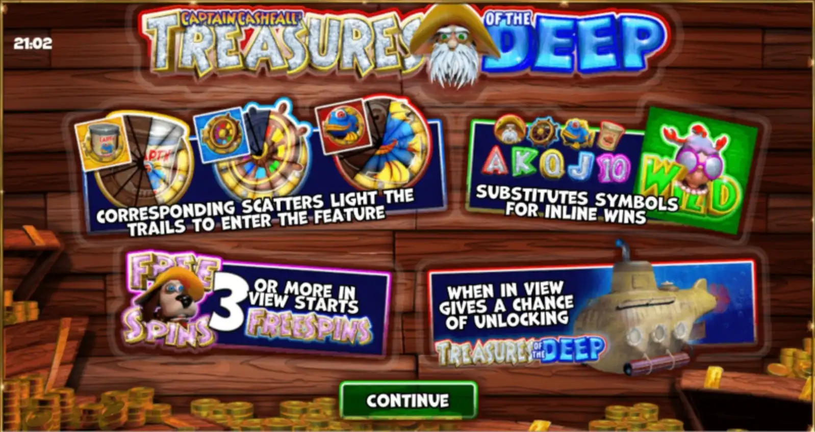 Captain Cashfall's Treasures of the Deep