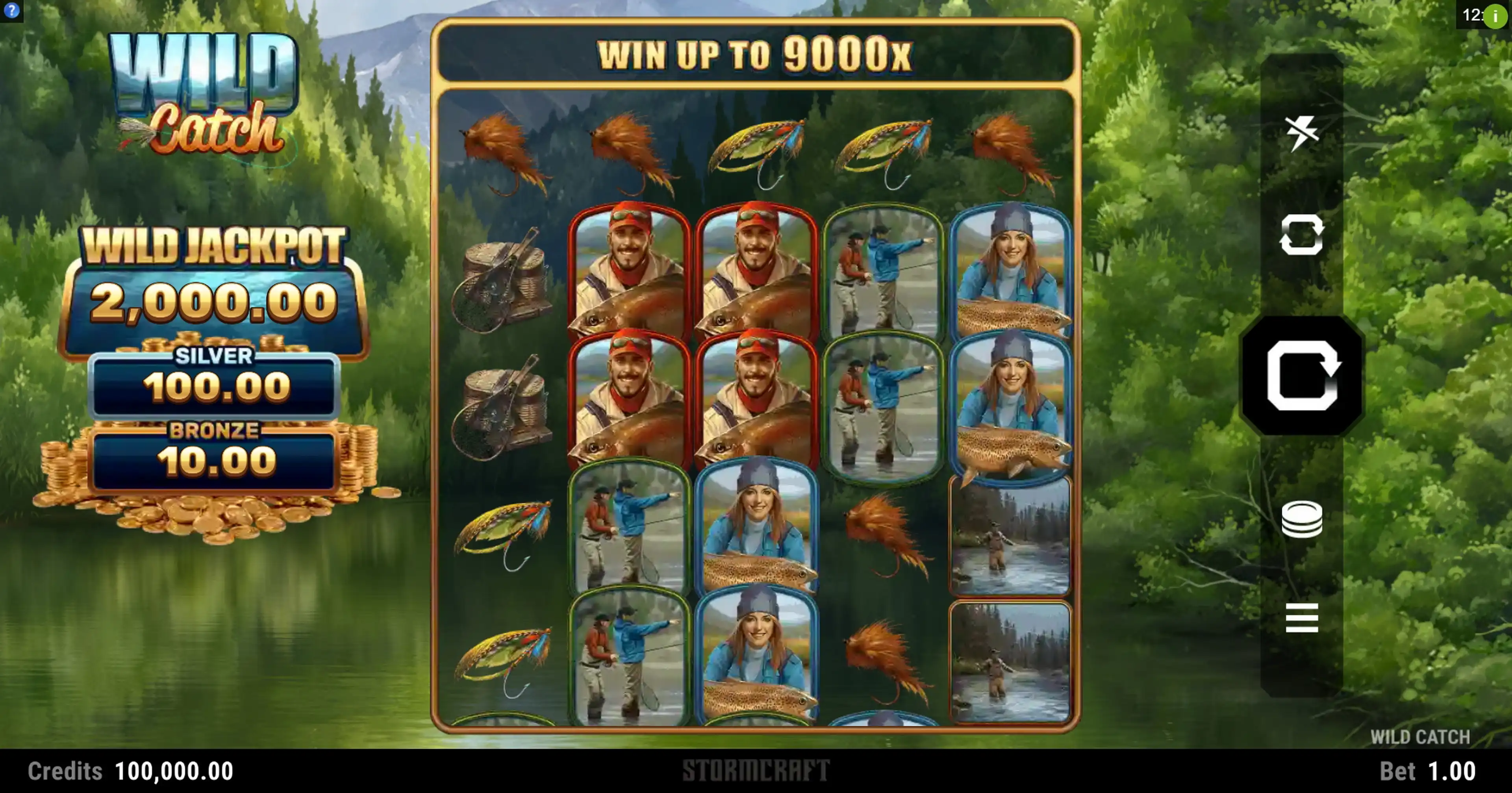 Reels in Wild Catch Slot Game by Stormcraft Studios