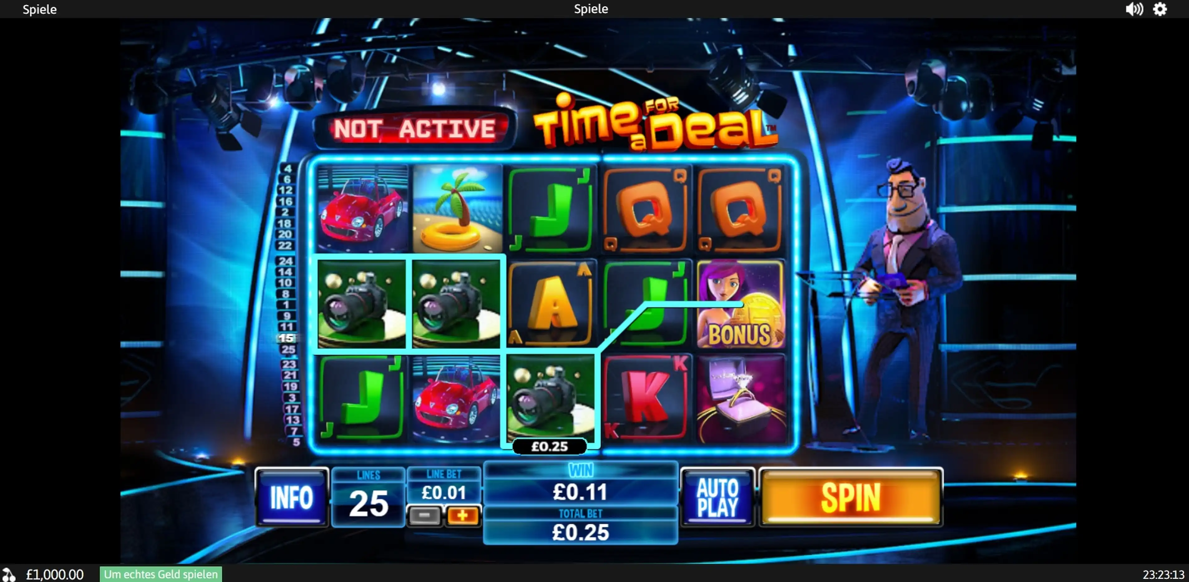 Win Money in Time For a Deal Free Slot Game by SUNfox Games