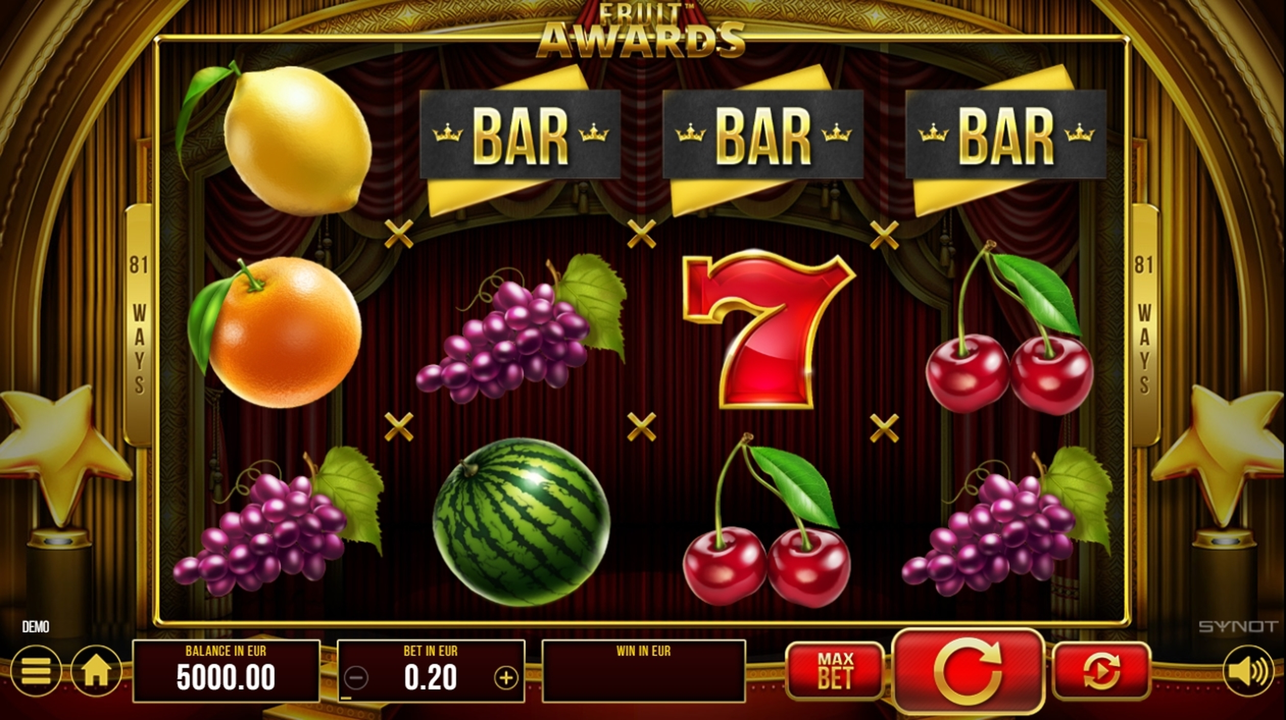 Reels in Fruit Awards Slot Game by Synot Games
