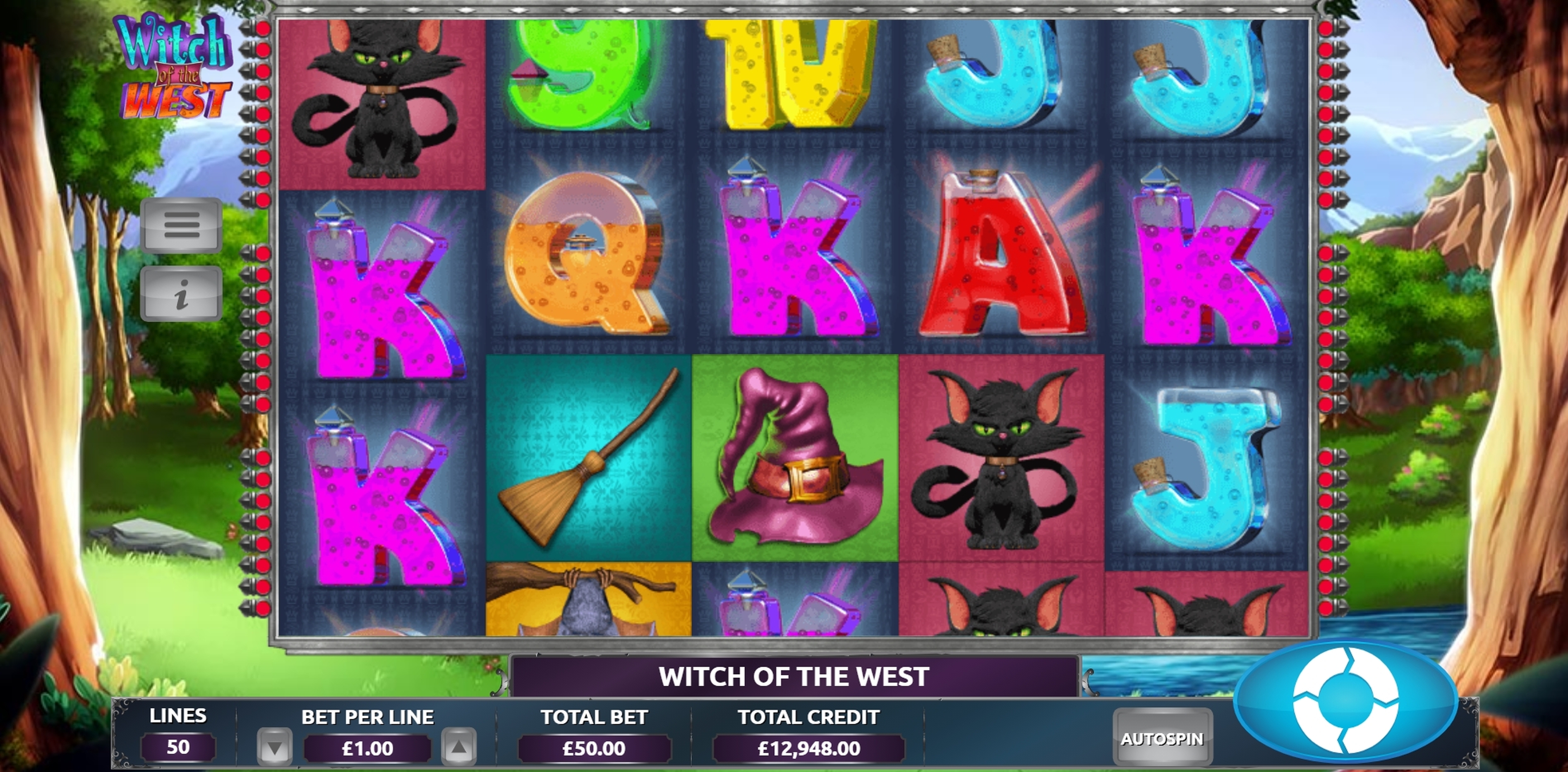 Reels in Witch of the West Slot Game by The Games Company