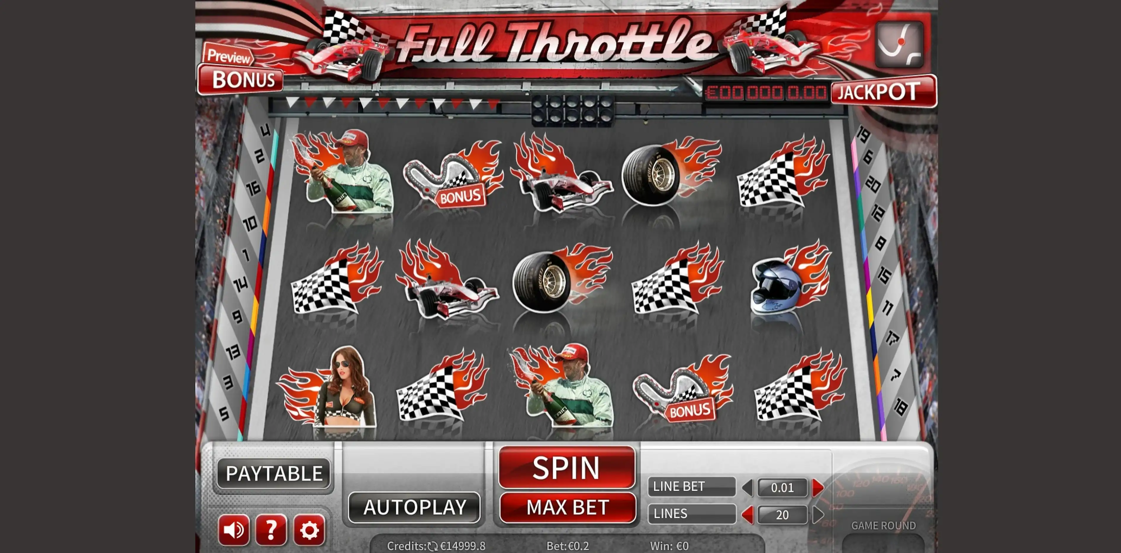 Reels in Full Throttle Slot Game by XIN Gaming